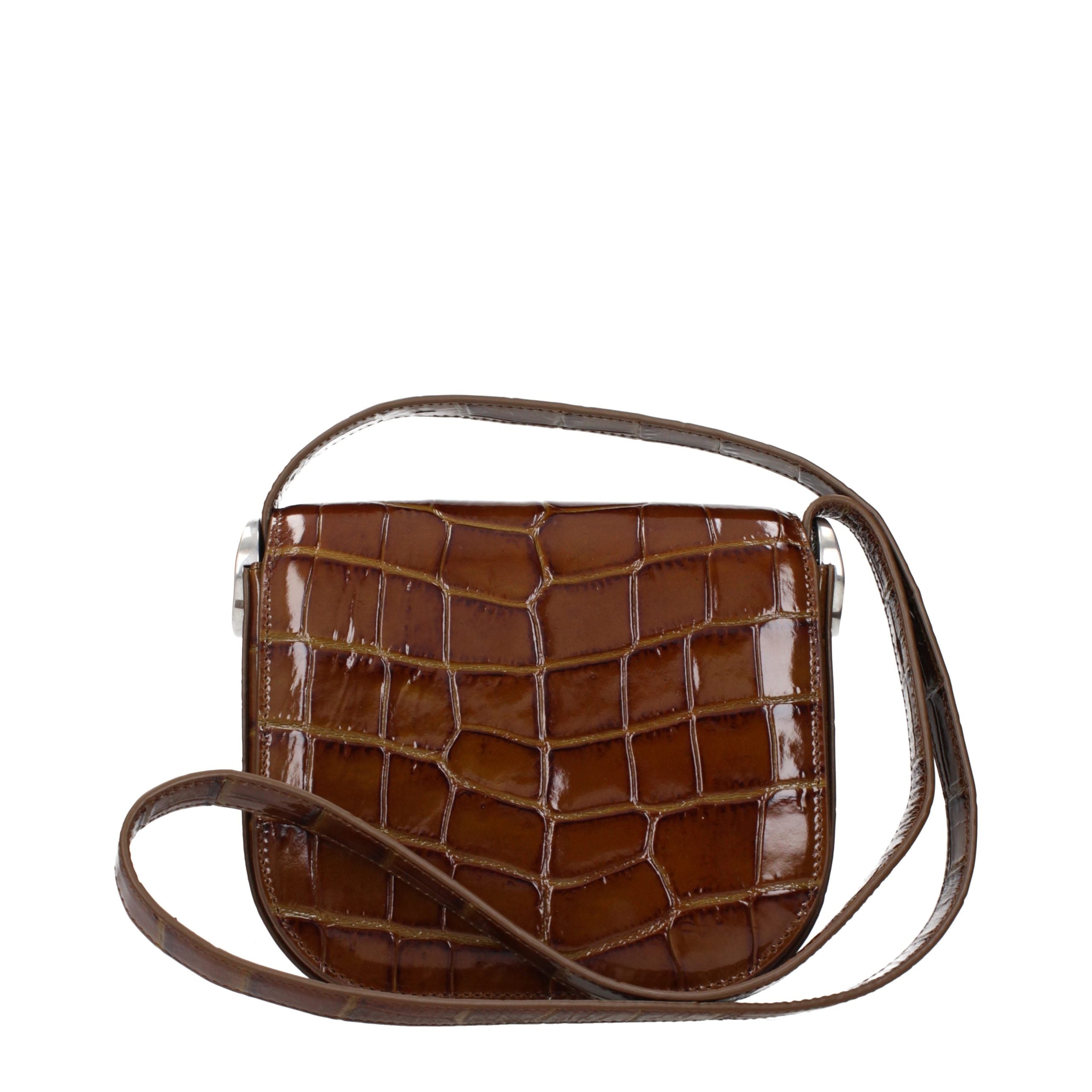 Jil Sander Brown Leather Crossbody Bag Jil Sander