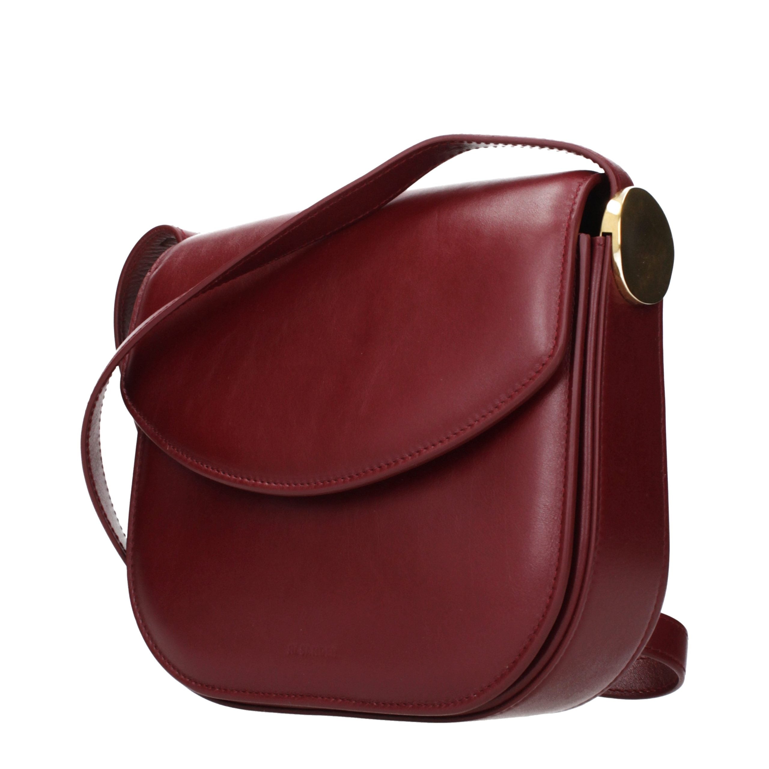 Jil Sander Red Leather Crossbody Bag Jil Sander
