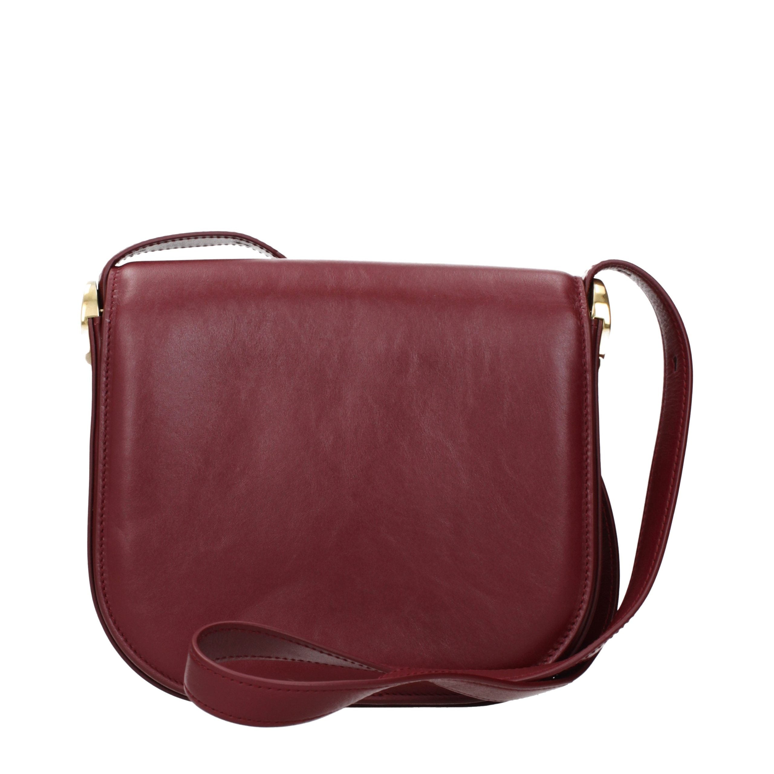 Jil Sander Red Leather Crossbody Bag Jil Sander
