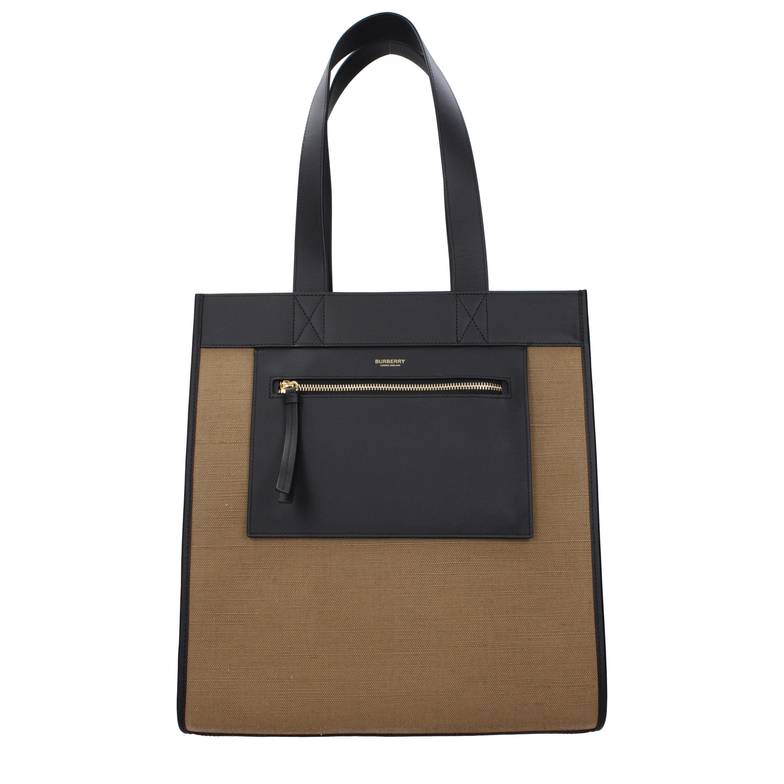 Burberry Brown Fabric Shoulder Bag Burberry