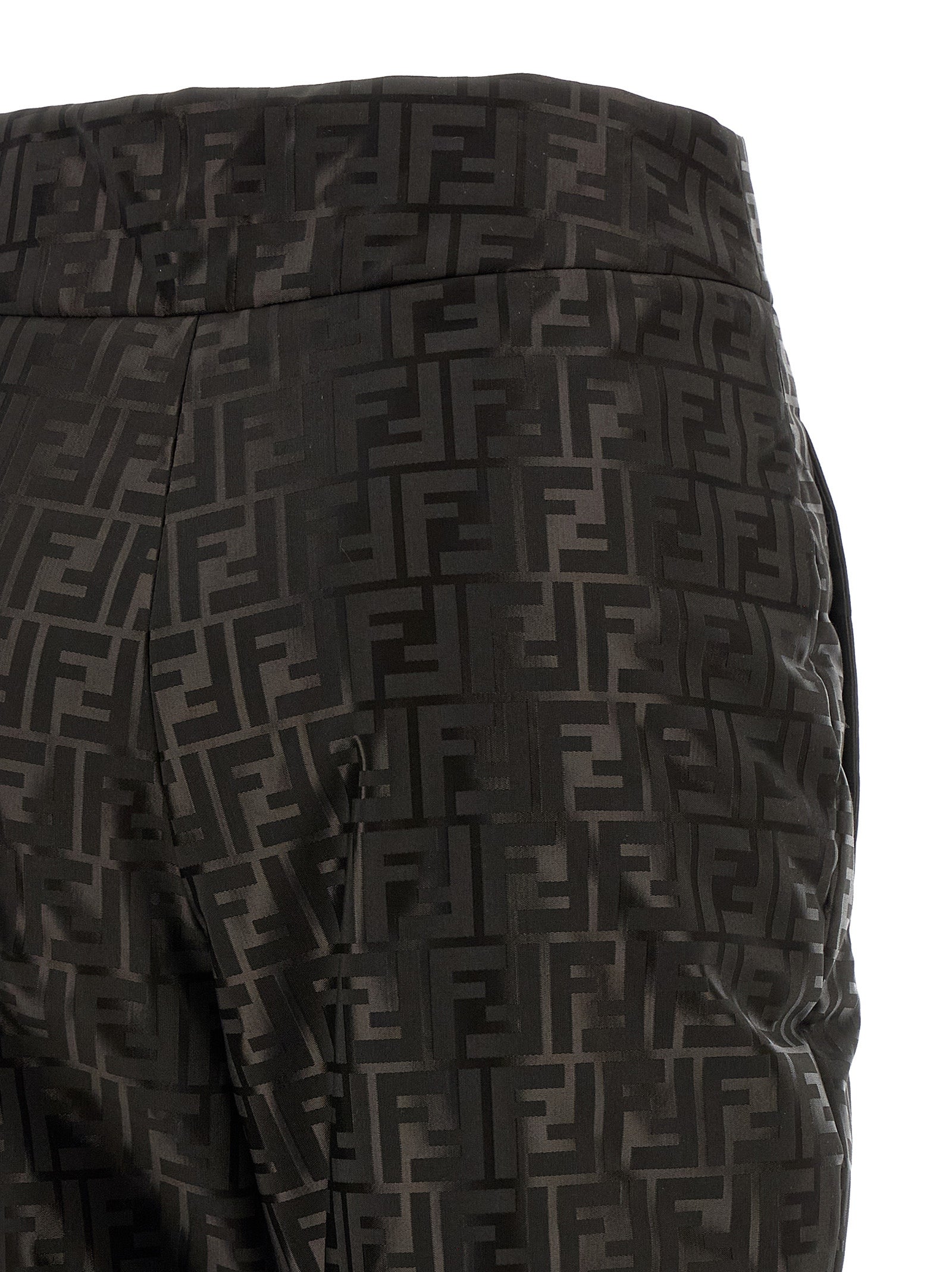Fendi Brown Cotton Athletic Pants Fendi