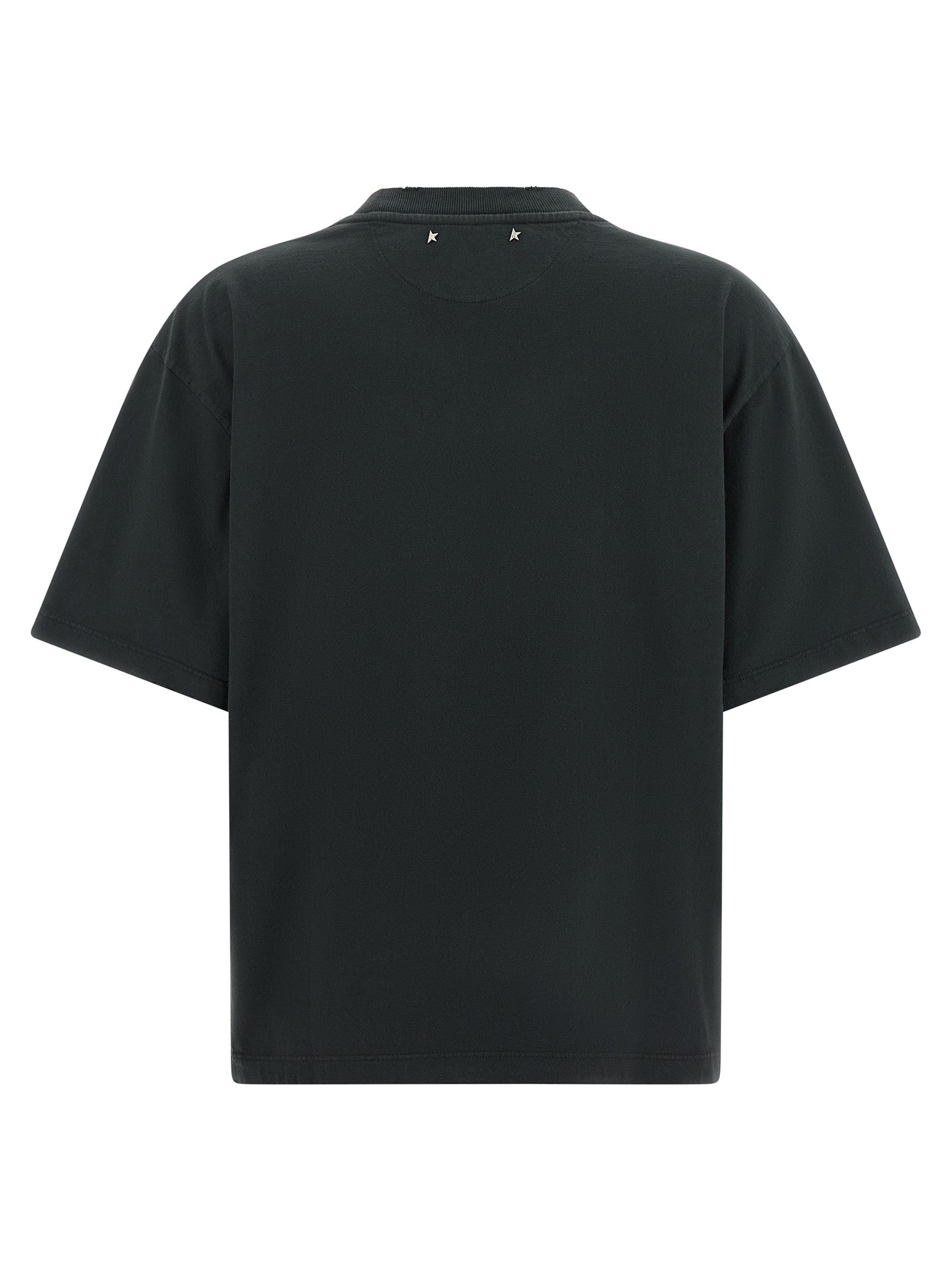 Golden Goose Black Cotton T-Shirt Golden Goose