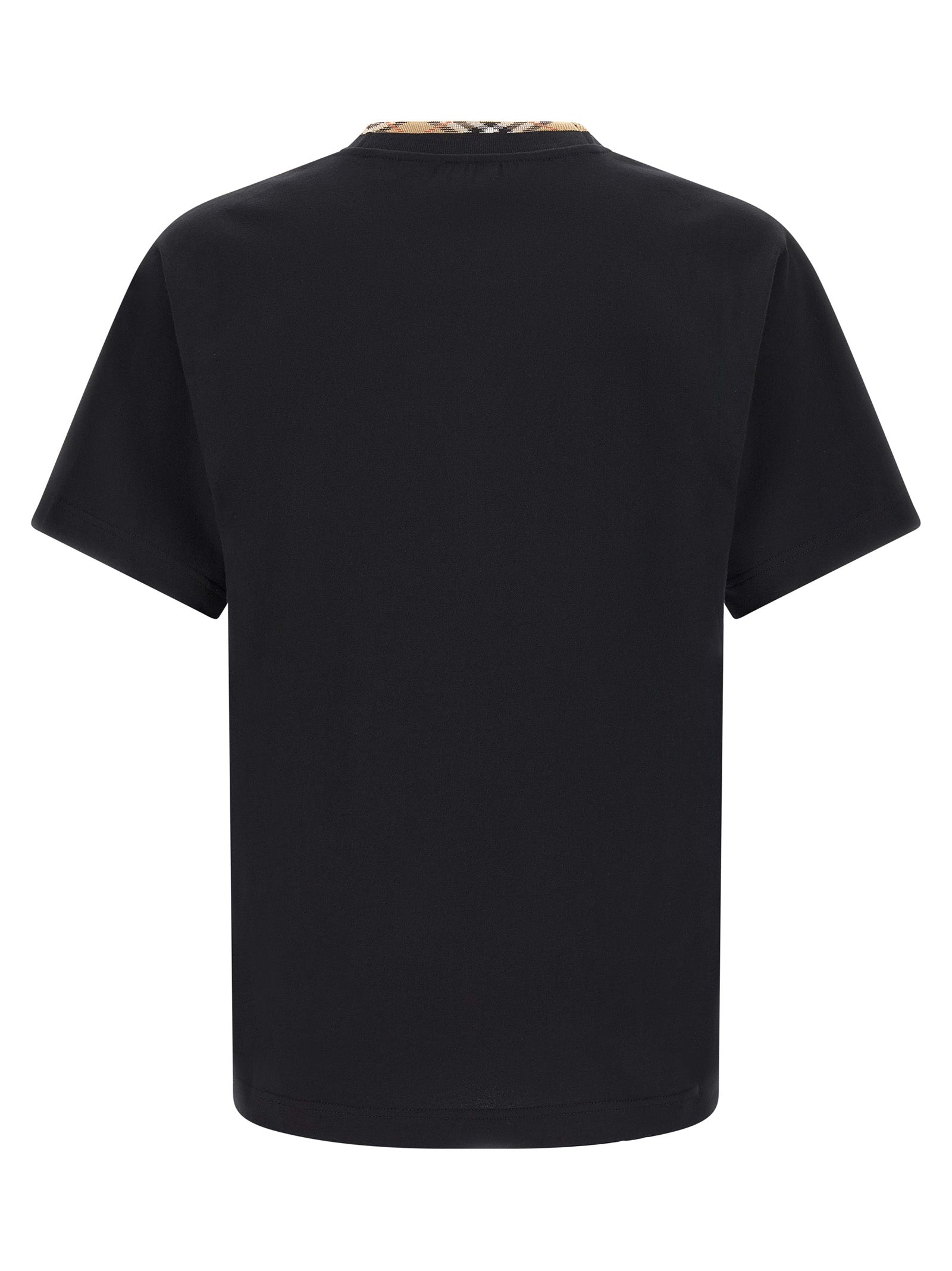 Burberry Black Cotton T-Shirt Burberry