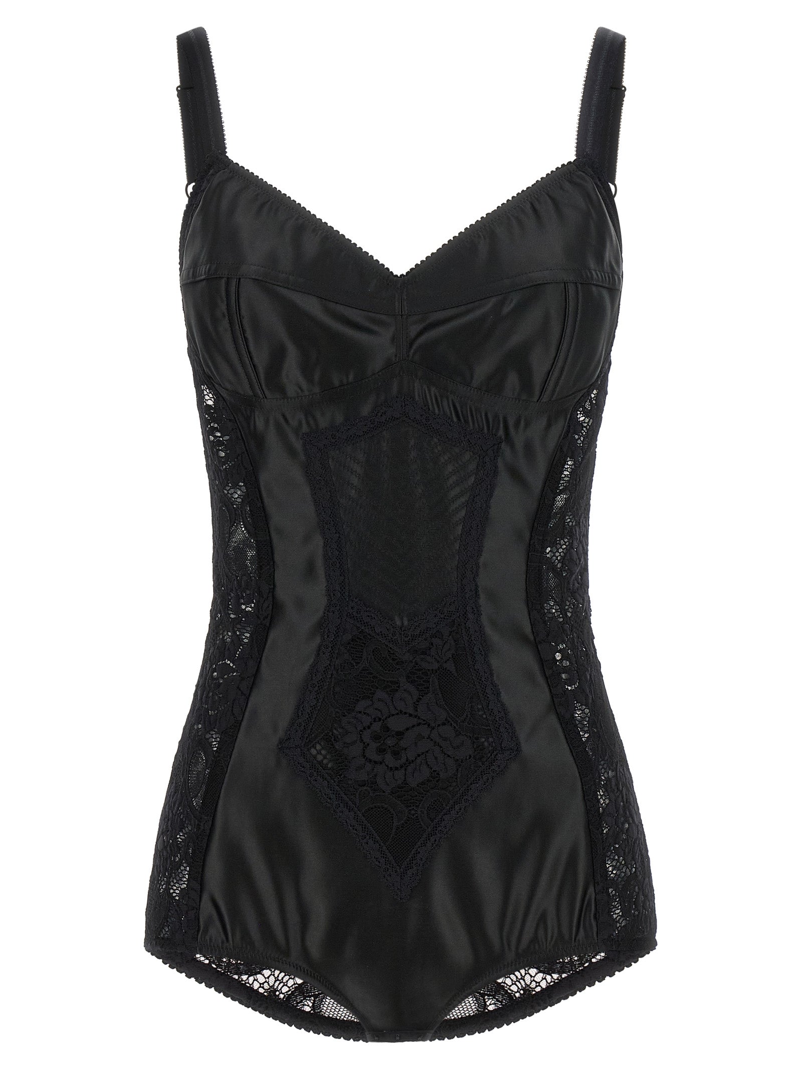 Dolce & Gabbana Black Polyamide Bodysuit Dolce & Gabbana