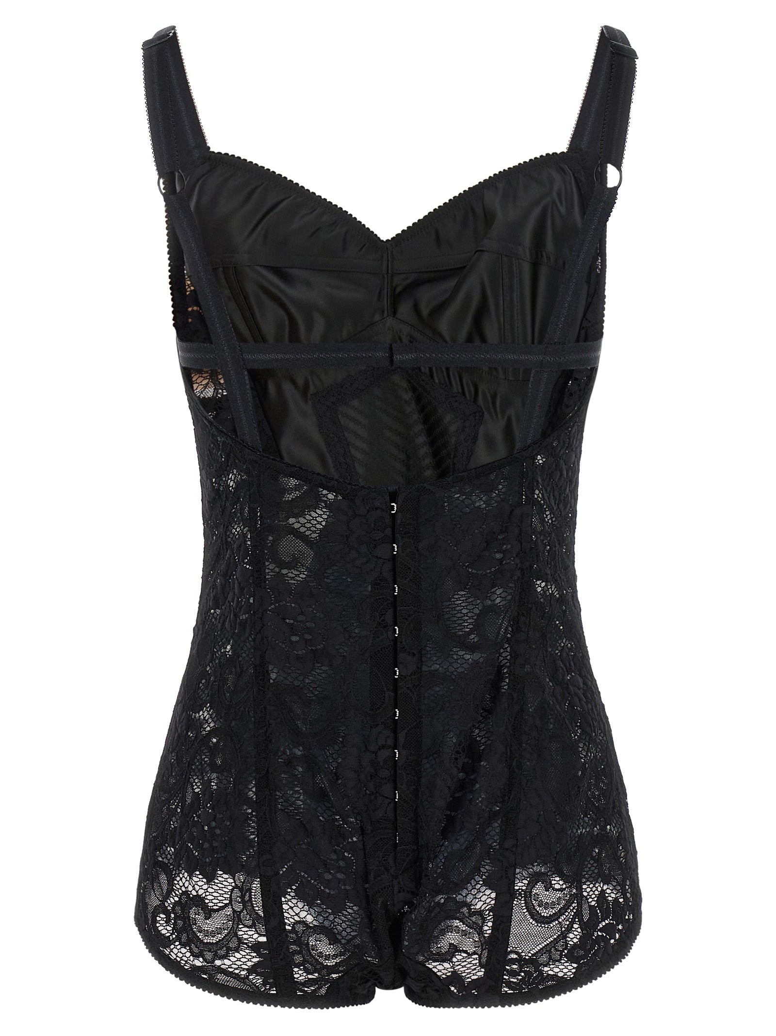 Dolce & Gabbana Black Polyamide Bodysuit Dolce & Gabbana