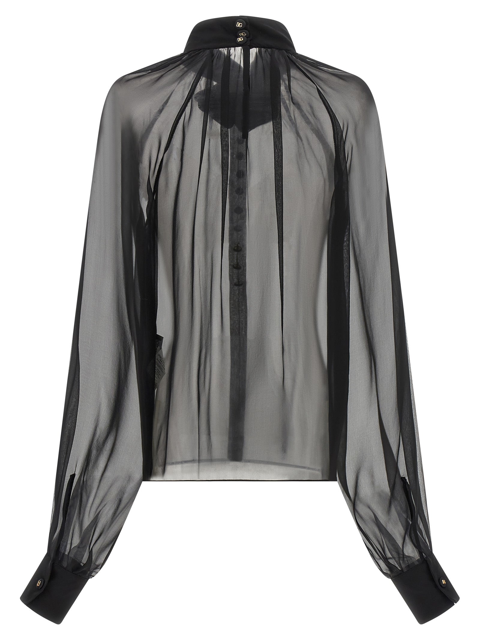 Dolce & Gabbana Black Silk Blouse Dolce & Gabbana