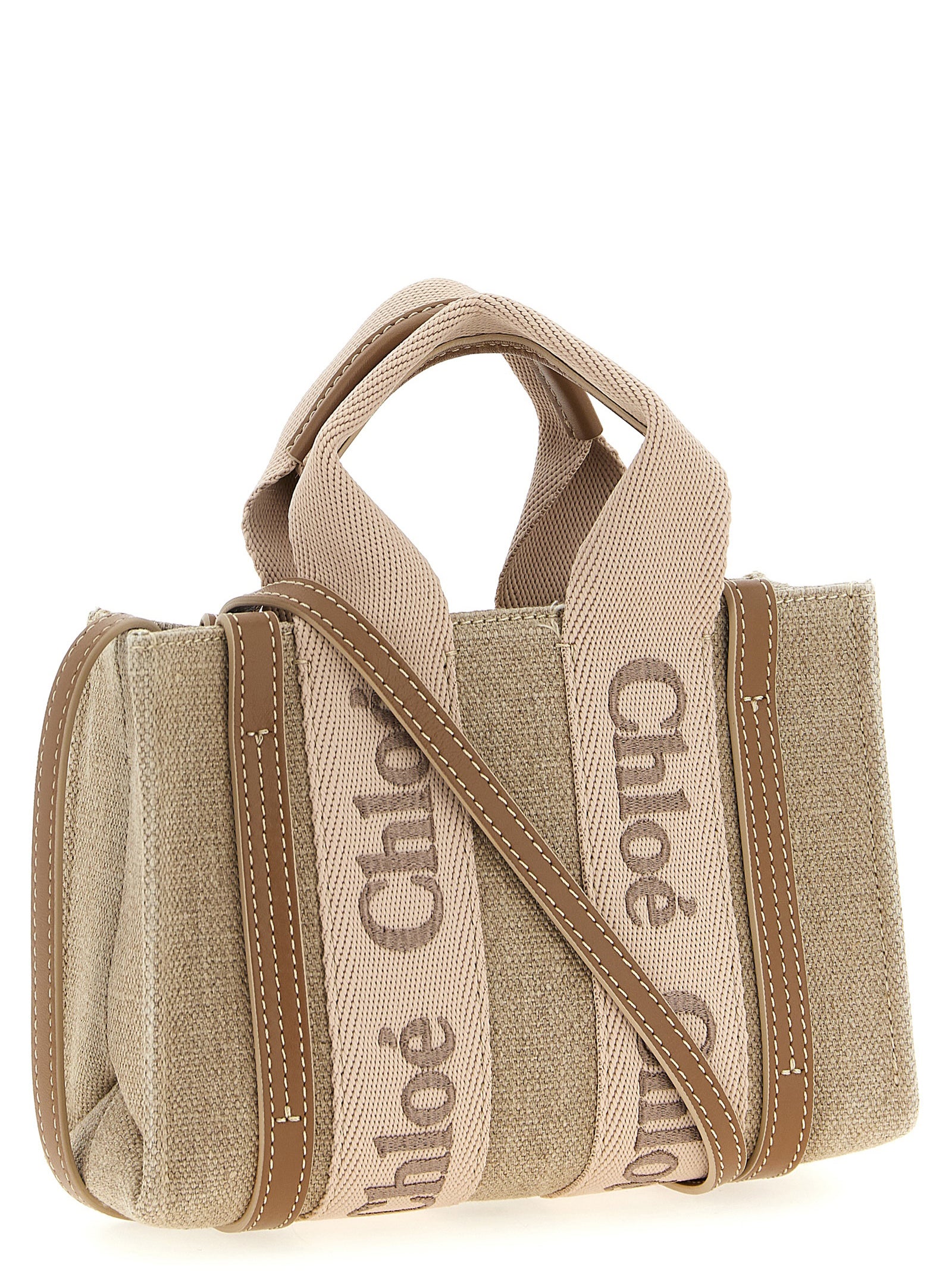 Chloé Multicolor Linen Handbag Chloé