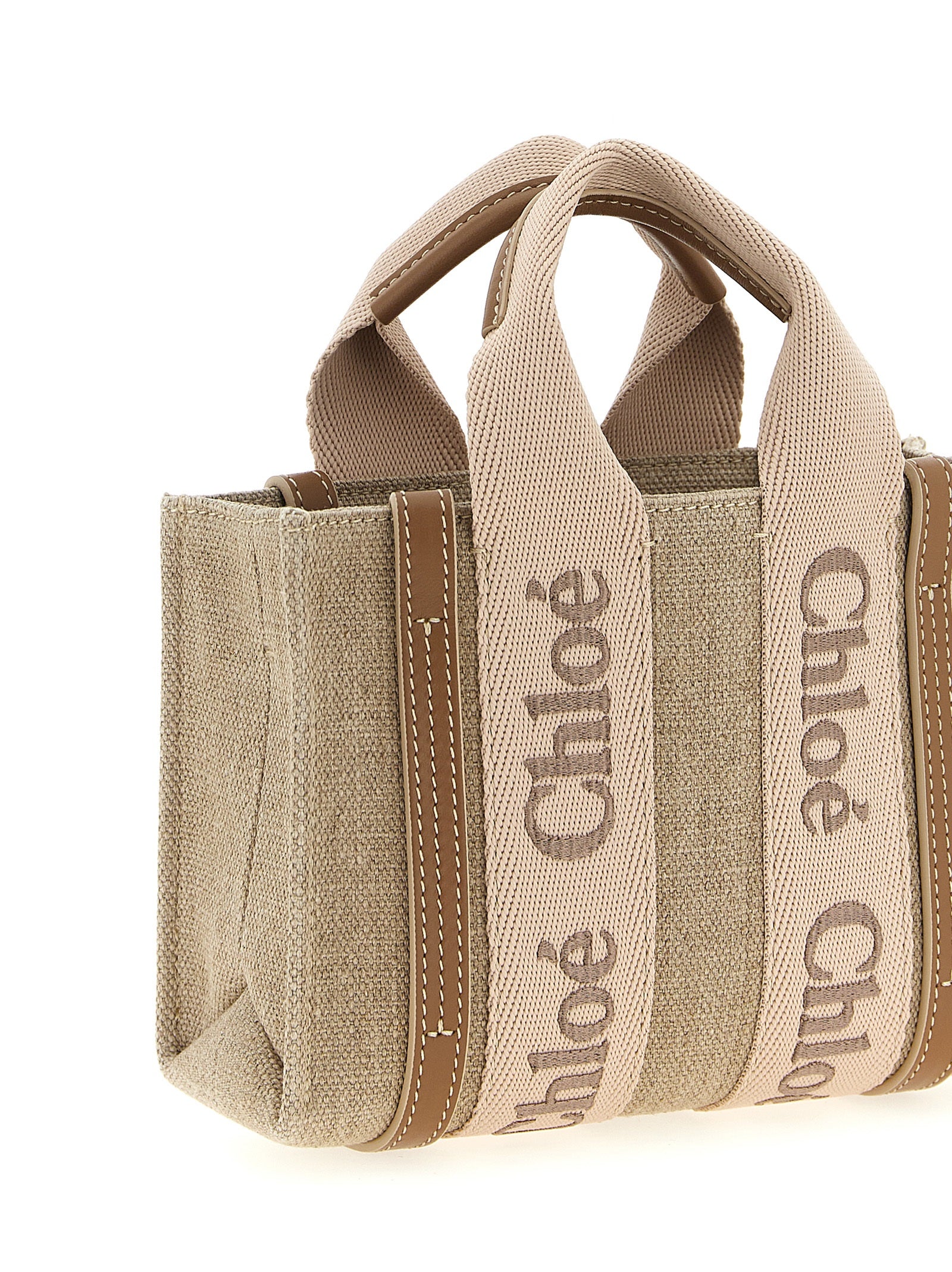 Chloé Multicolor Linen Handbag Chloé