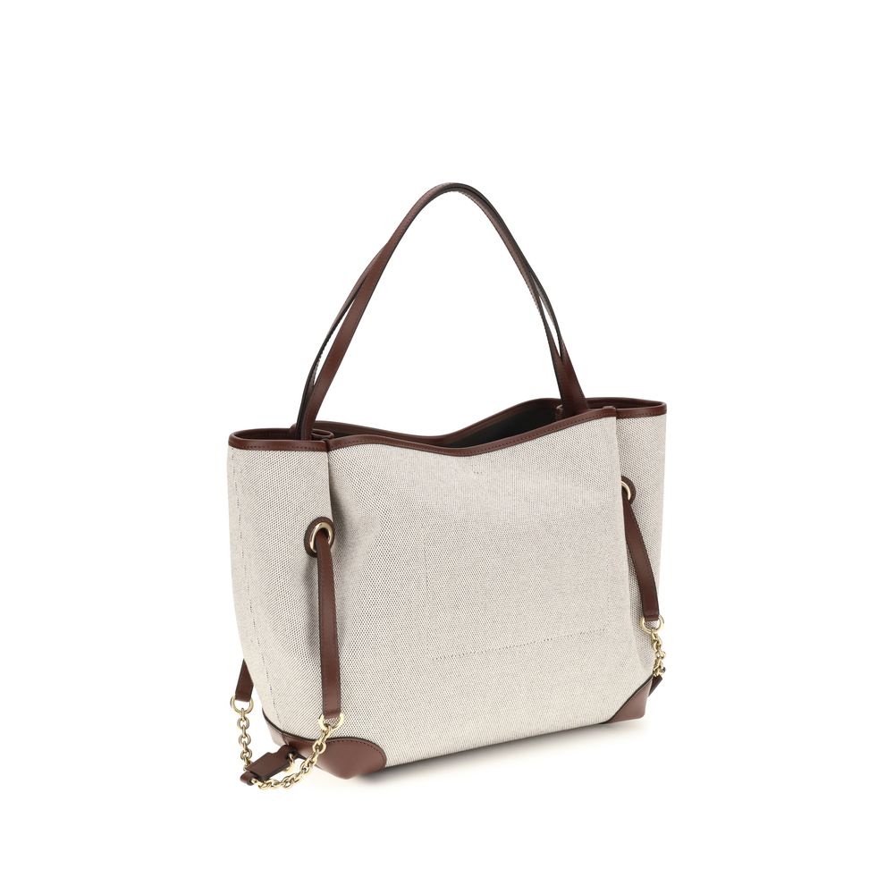 Chloé Beige Cotton Shoulder Bag Chloé