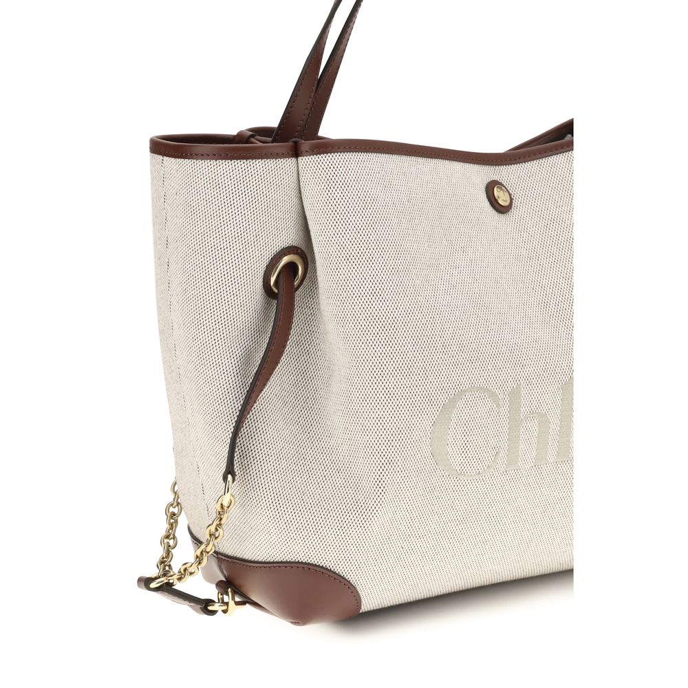 Chloé Beige Cotton Shoulder Bag Chloé