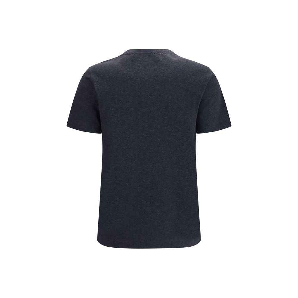 Brunello Cucinelli Gray Cotton T-Shirt Brunello Cucinelli