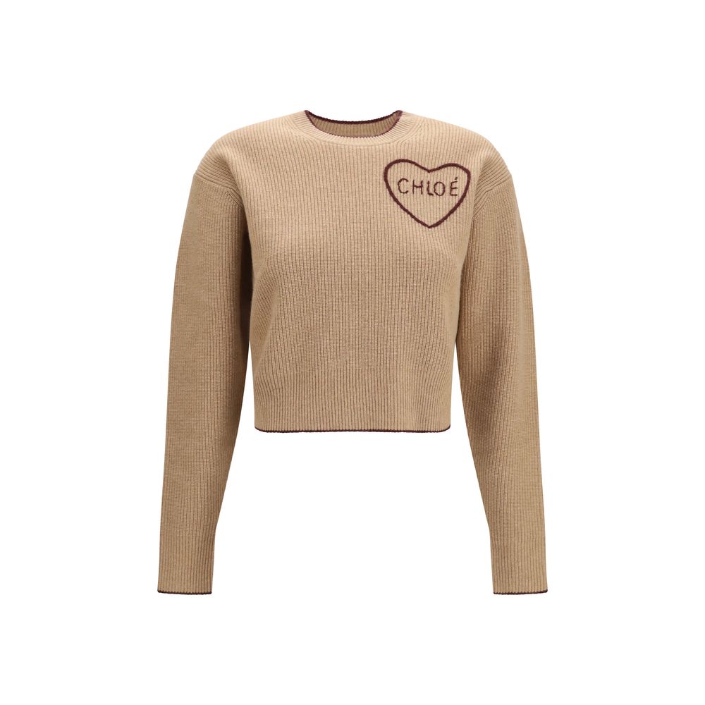 Chloé Beige Wool Oves Aries Sweatshirt Chloé