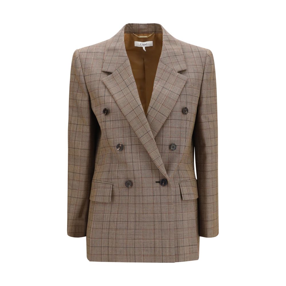 Chloé Beige Wool Oves Aries Blazer Chloé