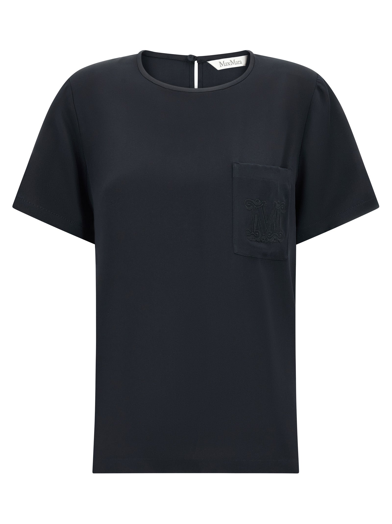 Max Mara Black Silk Blouse Max Mara