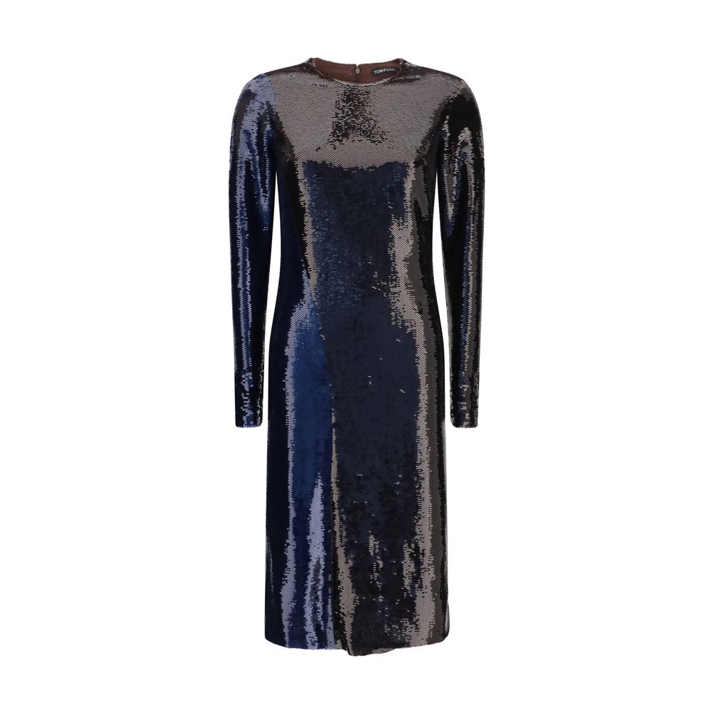 Tom Ford Blue Polyamide Cocktail Dress Tom Ford