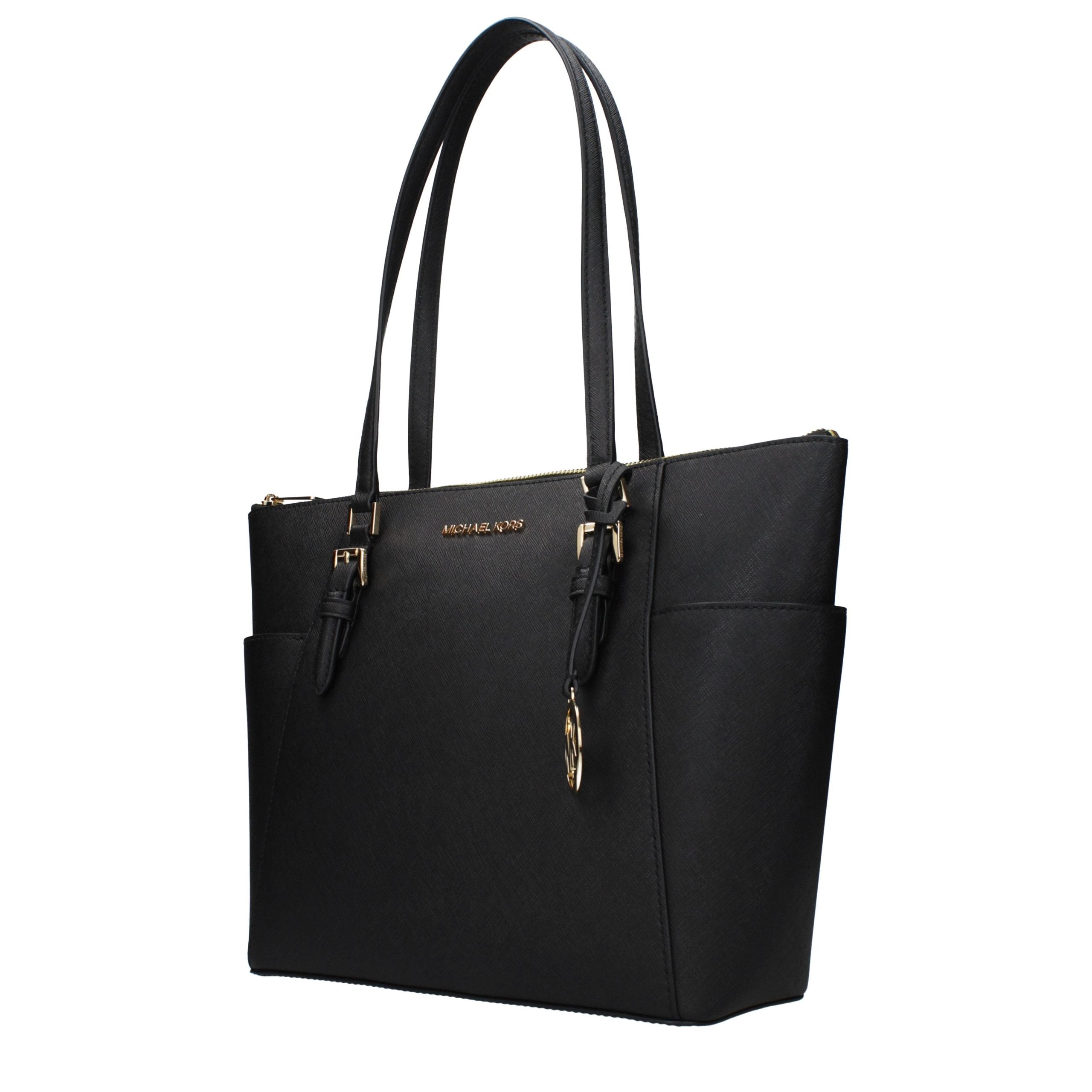 Michael Kors Black Leather Shoulder Bag Michael Kors