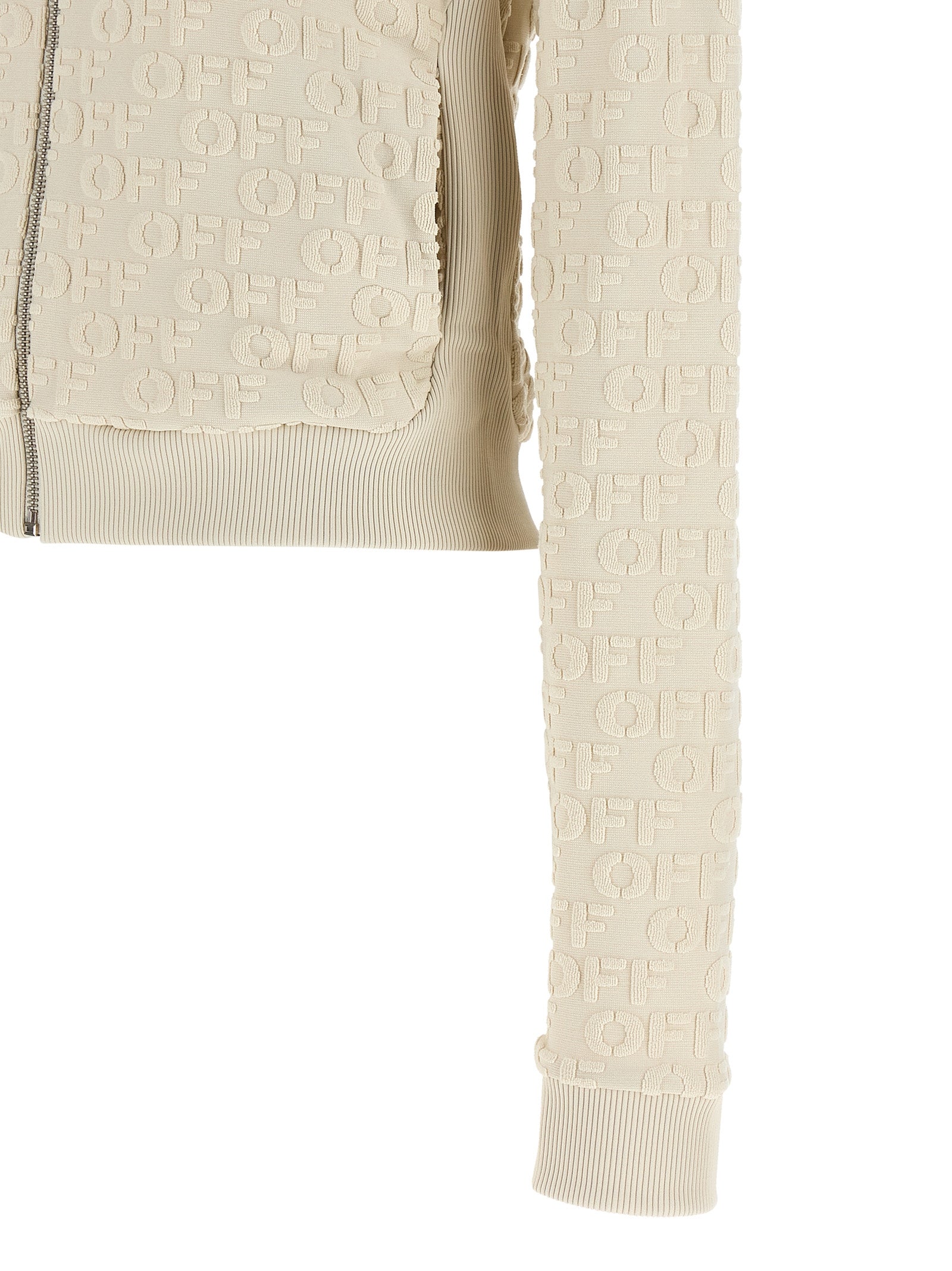 Off-White Beige Cotton Sweatshirt Off-White