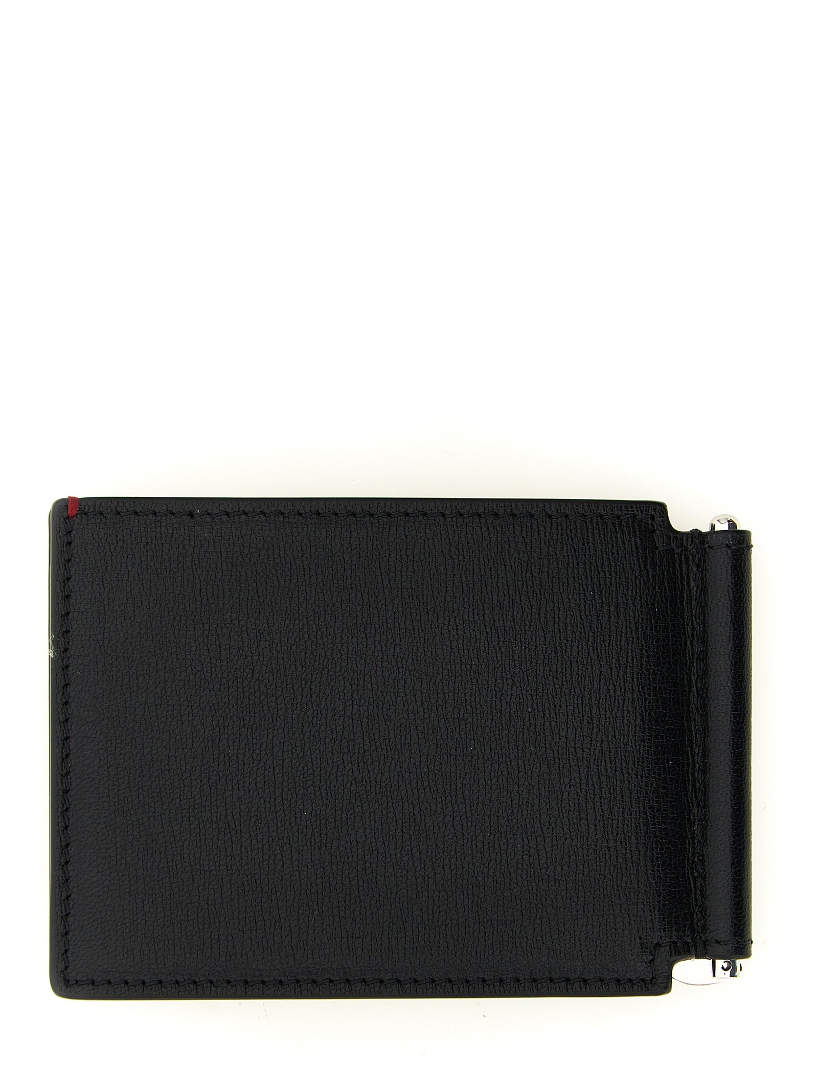 Brunello Cucinelli Black Goatskin Money Clip Brunello Cucinelli