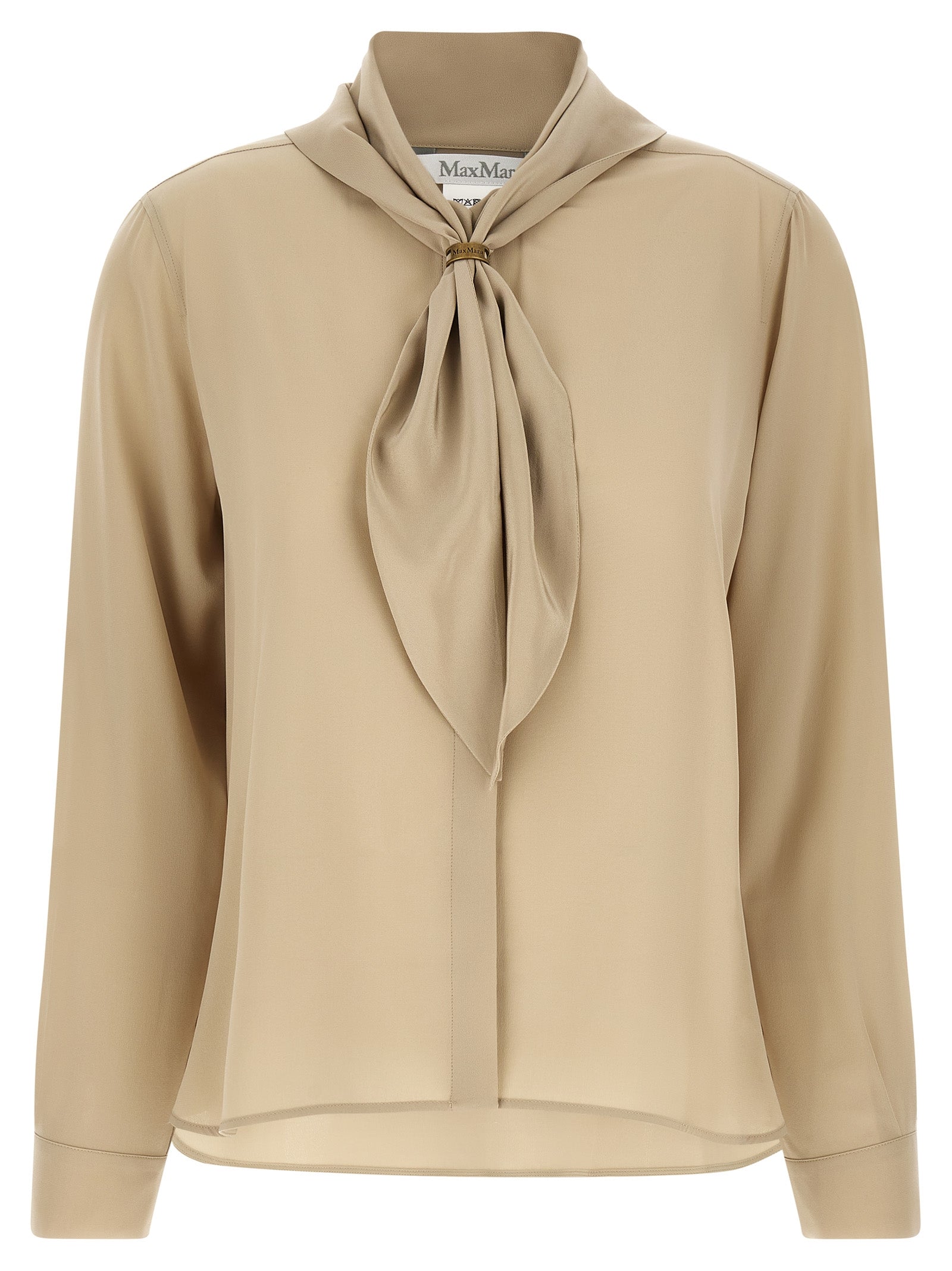 Max Mara Beige Silk Blouse Max Mara