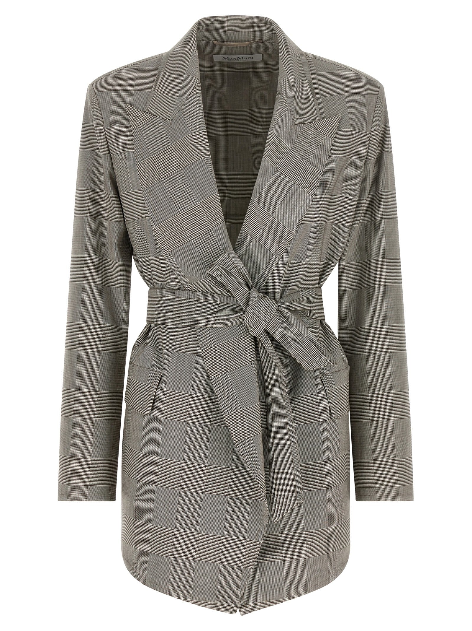 Max Mara Gray Wool Blazer Max Mara