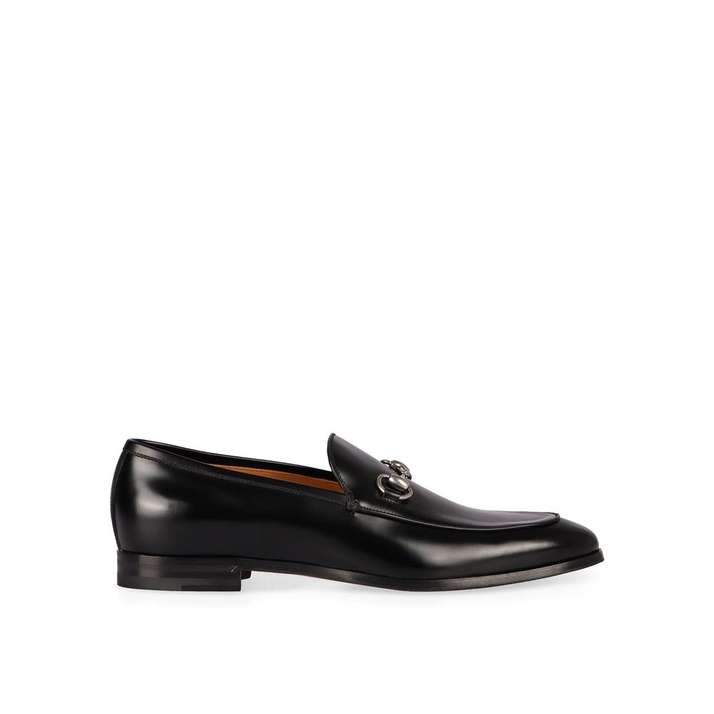 Gucci Black Calfskin Slip-On Loafers Gucci