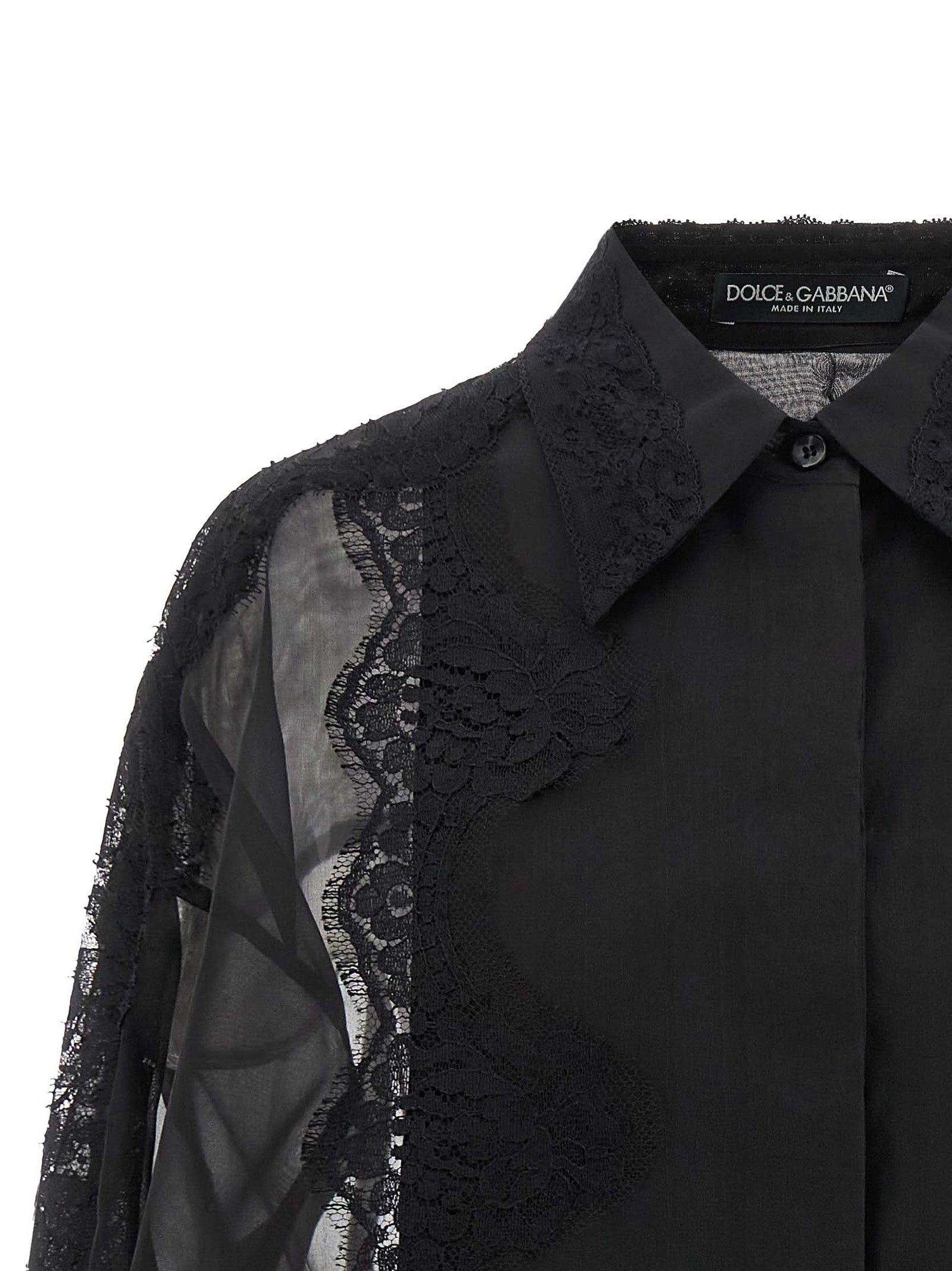 Dolce & Gabbana Black Silk Blouse Dolce & Gabbana