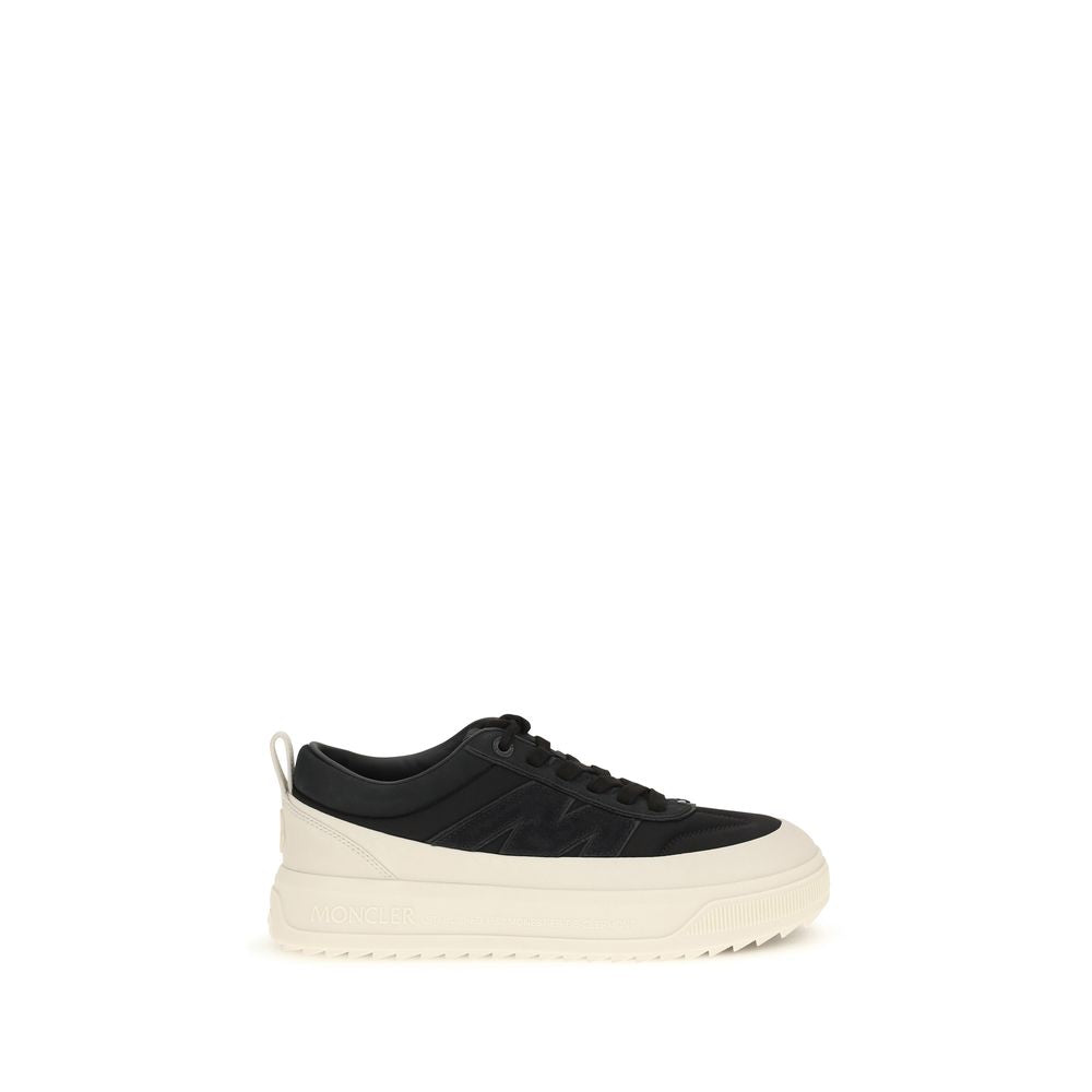 Moncler Black Calf Leather Bos Taurus Athletic Sneakers Moncler