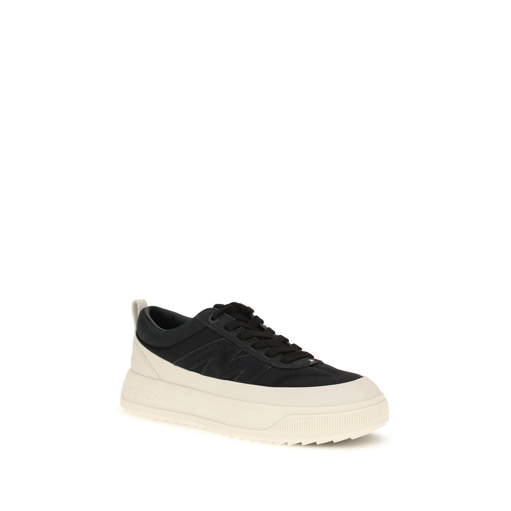 Moncler Black Calf Leather Bos Taurus Athletic Sneakers Moncler