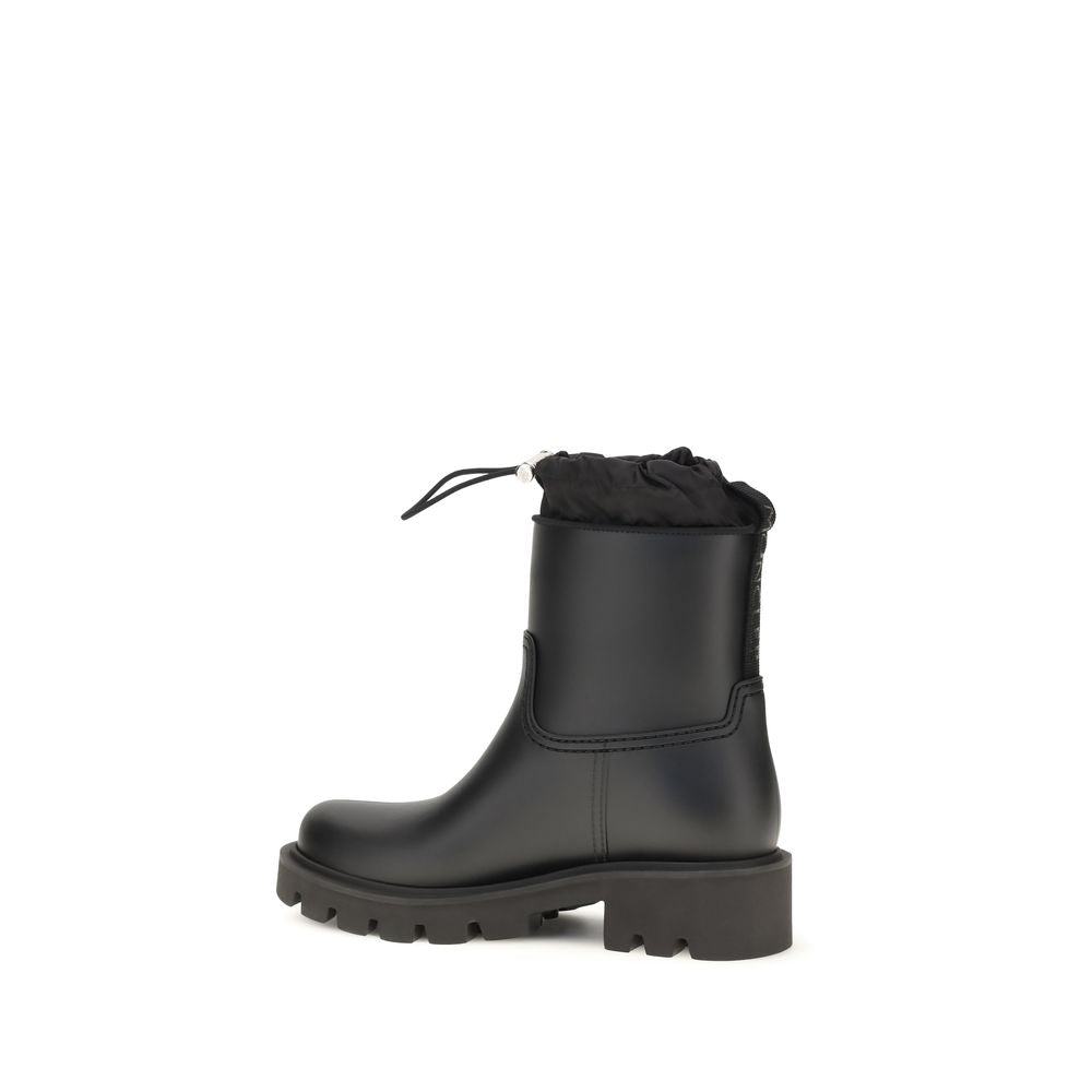 Moncler Black Pvc Rain Boots Moncler