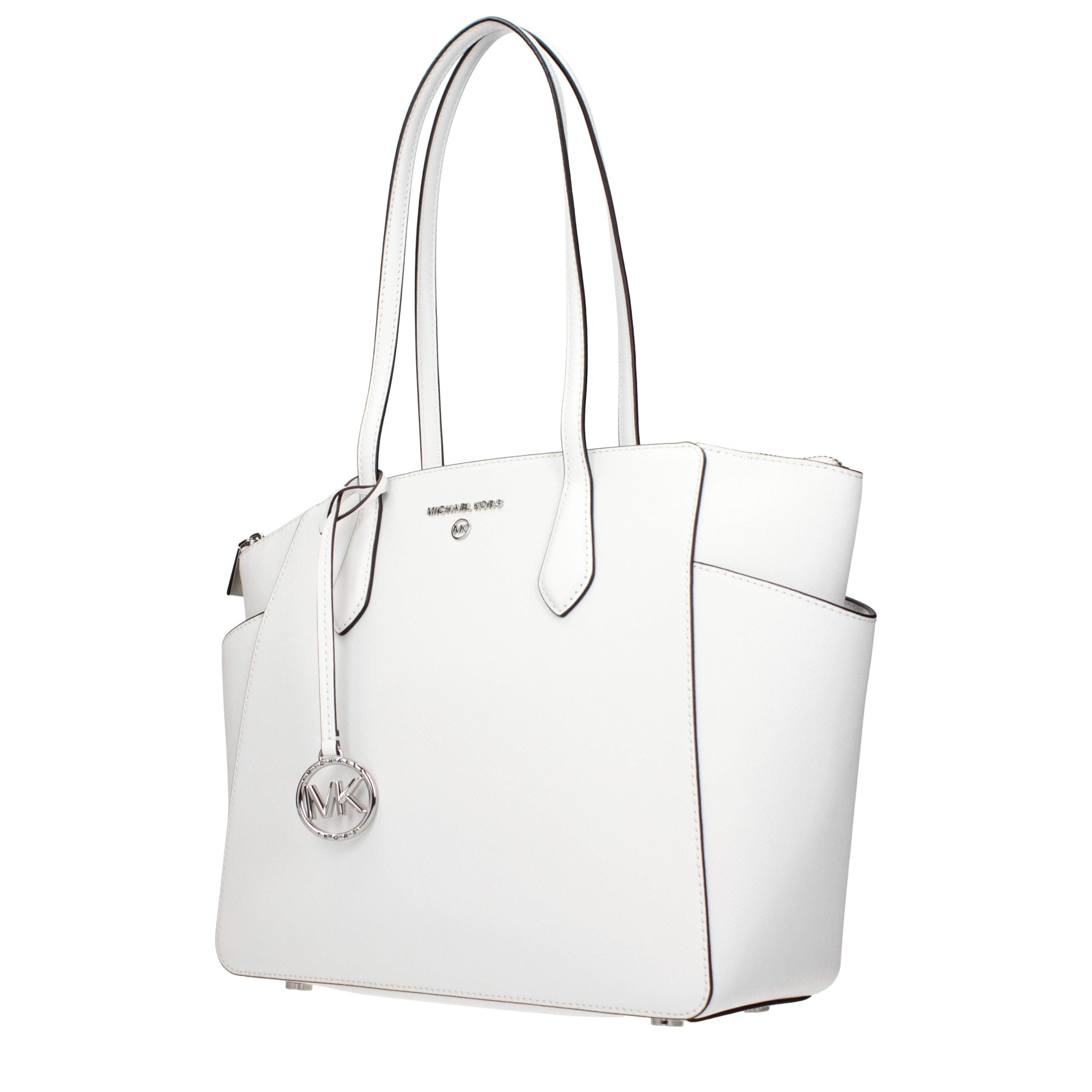 Michael Kors White Leather Shoulder Bag Michael Kors