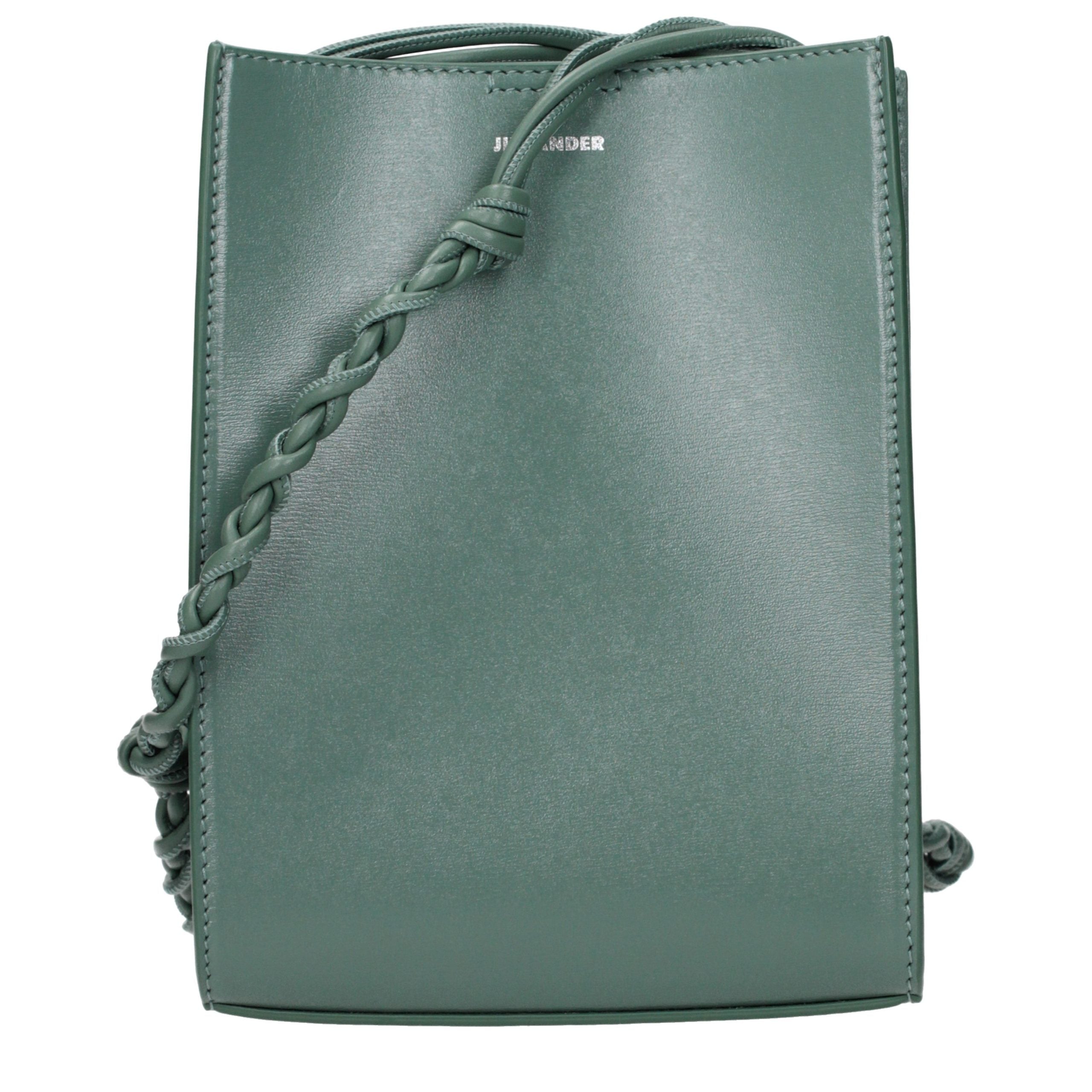 Jil Sander Green Leather Crossbody Bag Jil Sander