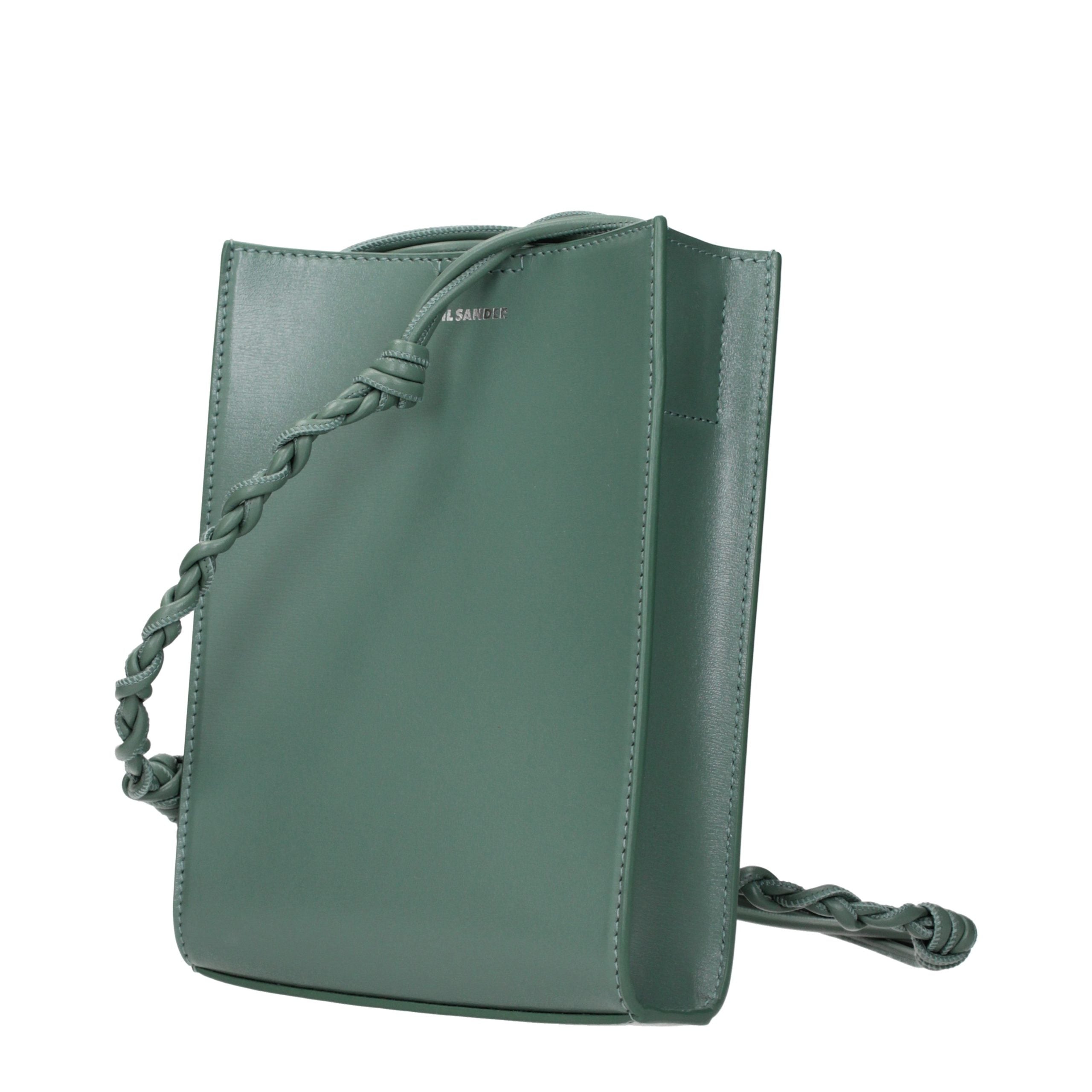 Jil Sander Green Leather Crossbody Bag Jil Sander