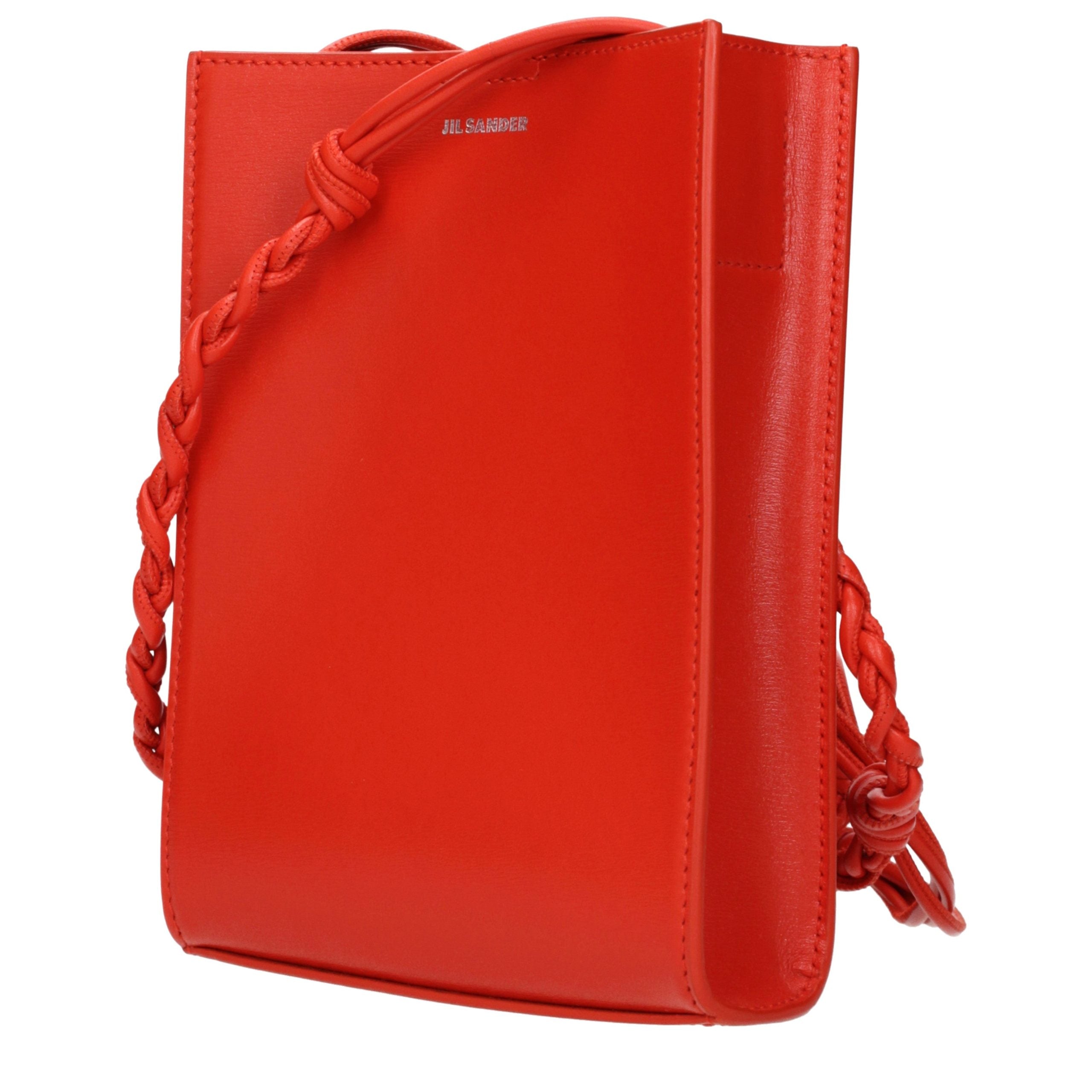 Jil Sander Red Leather Crossbody Bag Jil Sander