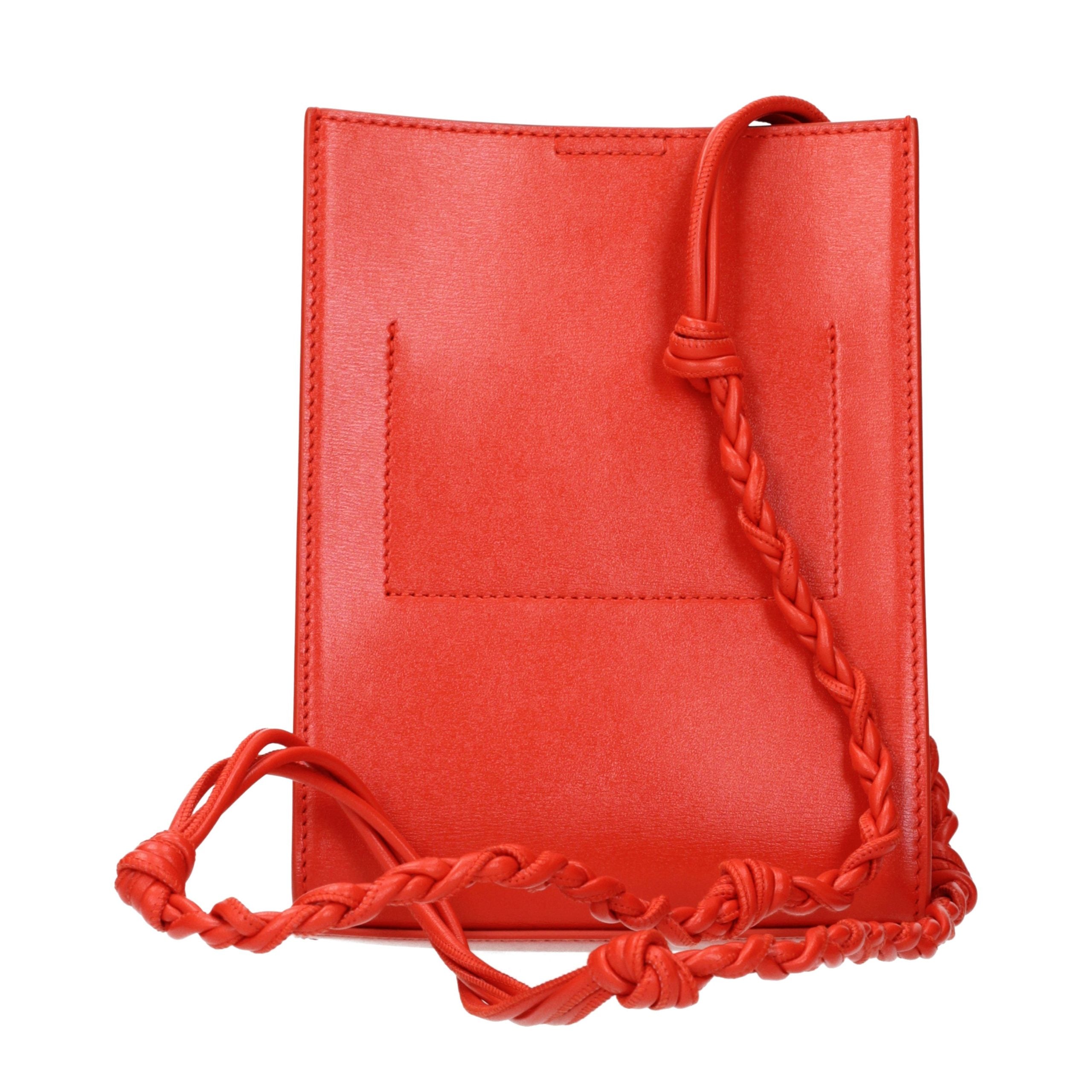 Jil Sander Red Leather Crossbody Bag Jil Sander