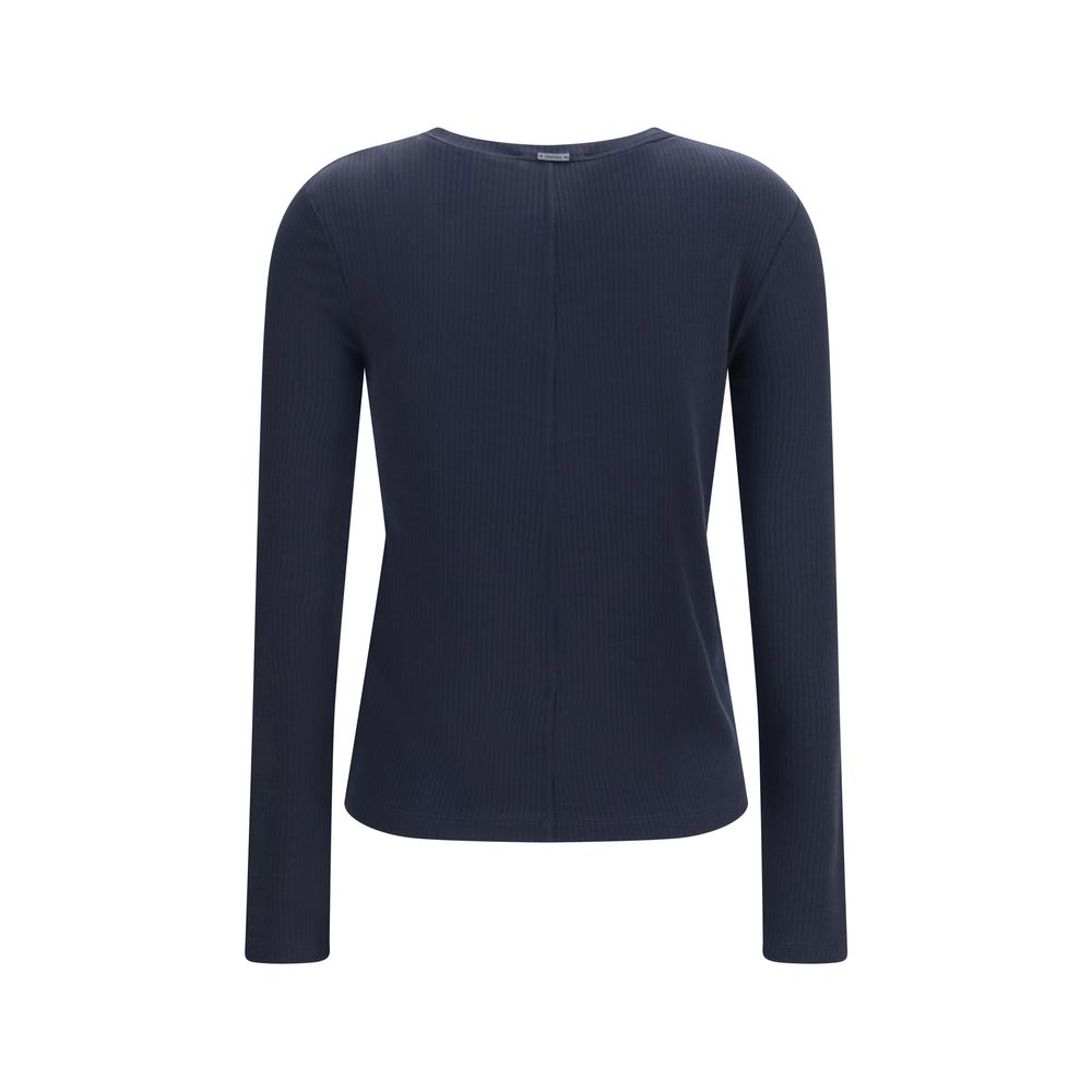 Max Mara Blue Lyocell Sweatshirt Max Mara