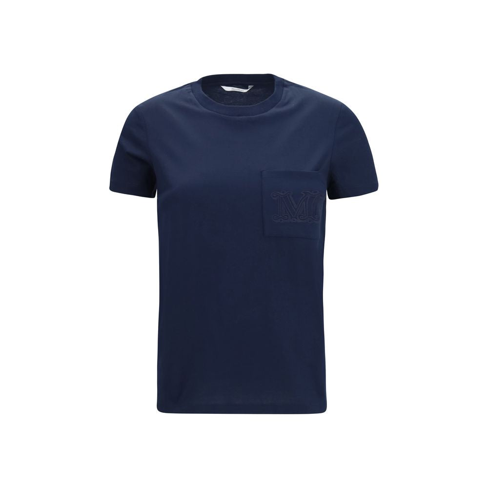 Max Mara Blue Cotton T-Shirt Max Mara