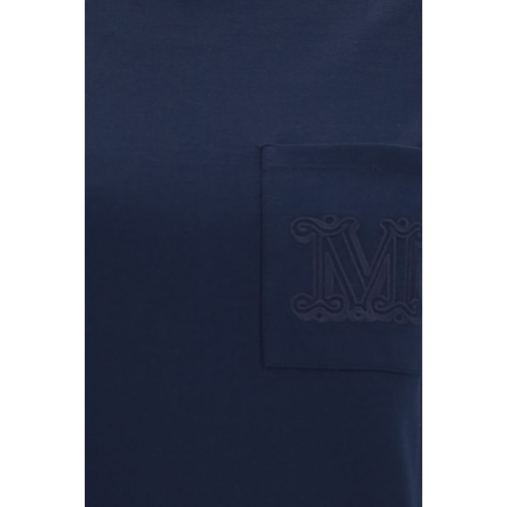 Max Mara Blue Cotton T-Shirt Max Mara