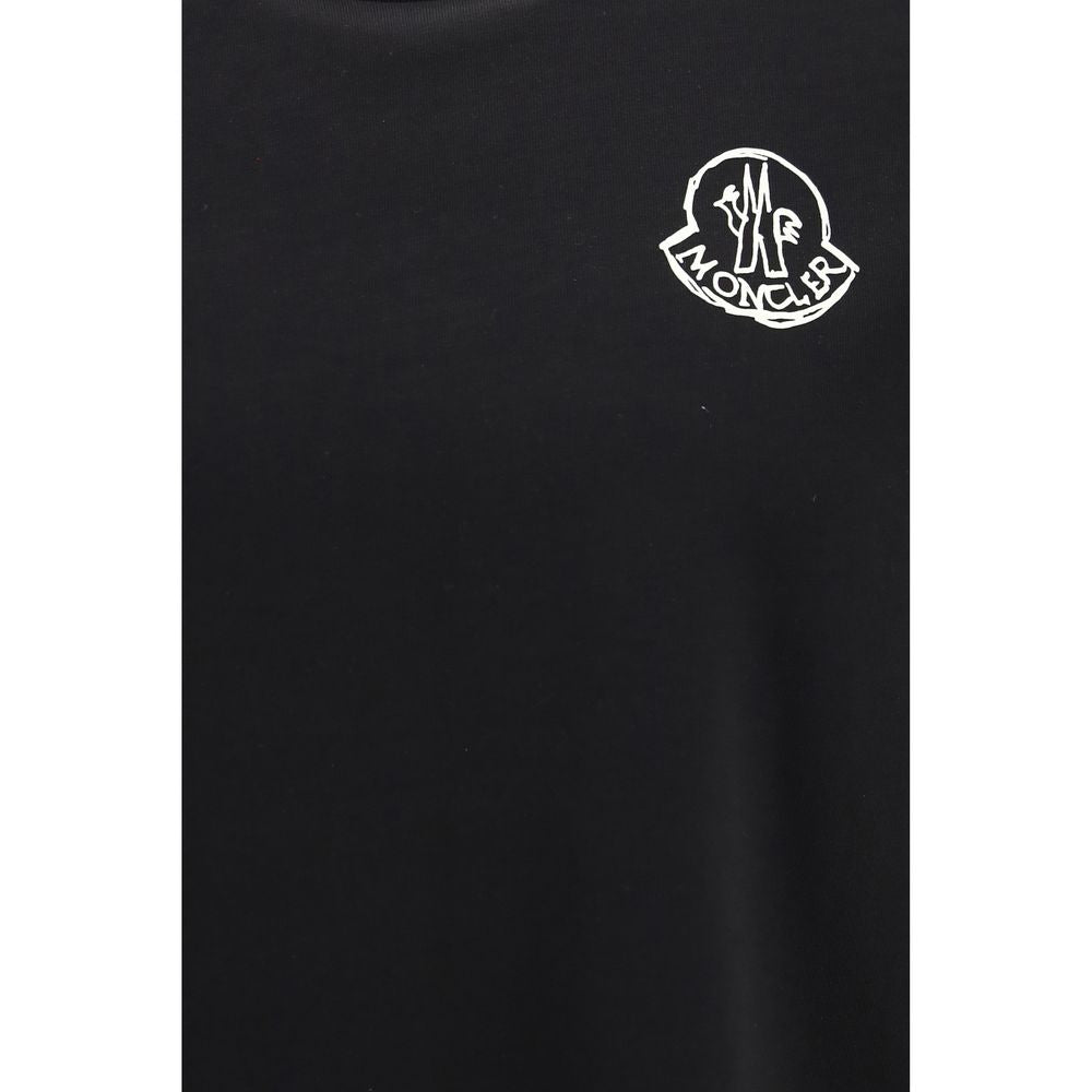 Moncler Black Cotton T-Shirt Moncler