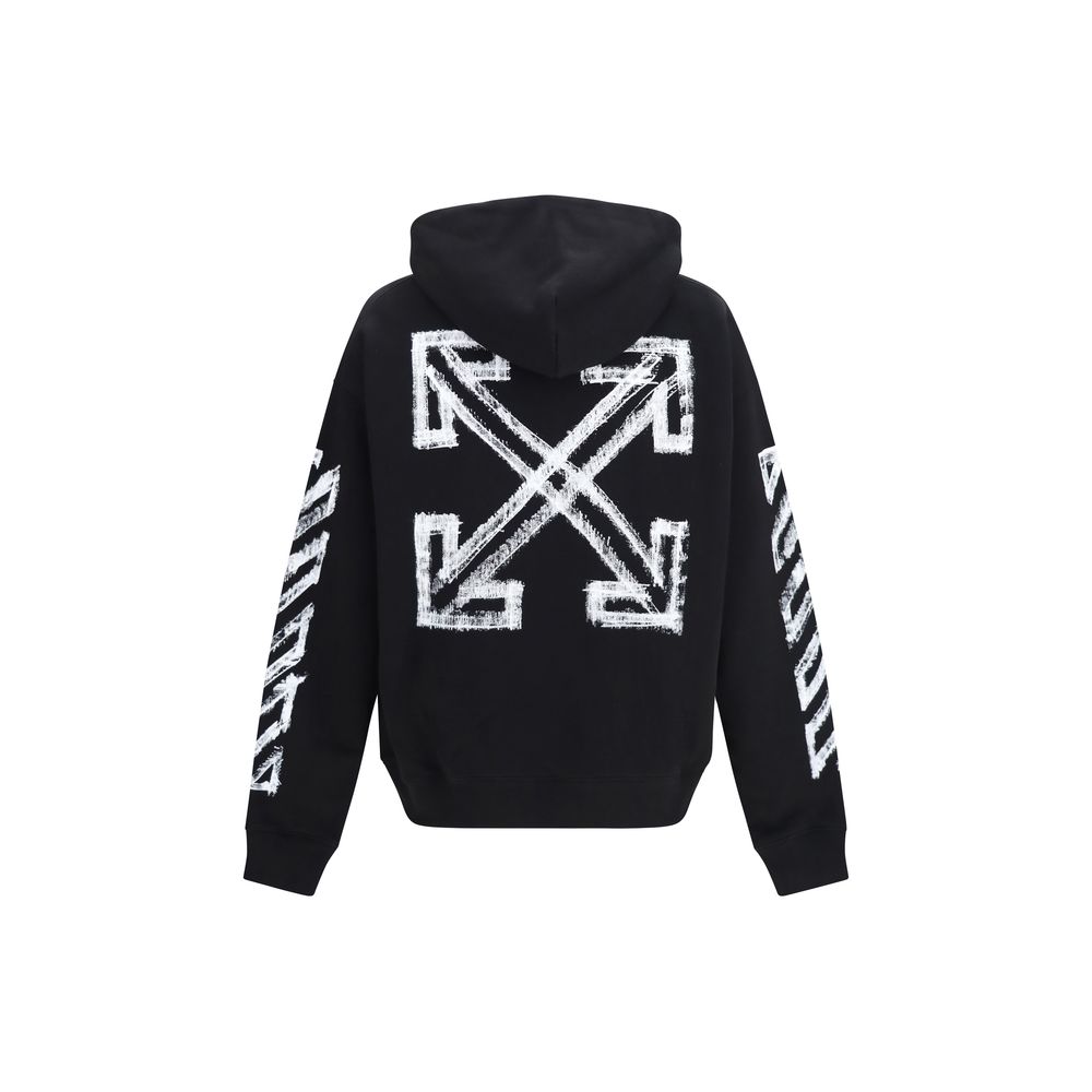 Off-White Black Cotton Sweatshirt Off-White