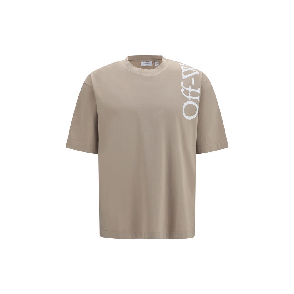 Off-White Beige Cotton T-Shirt Off-White
