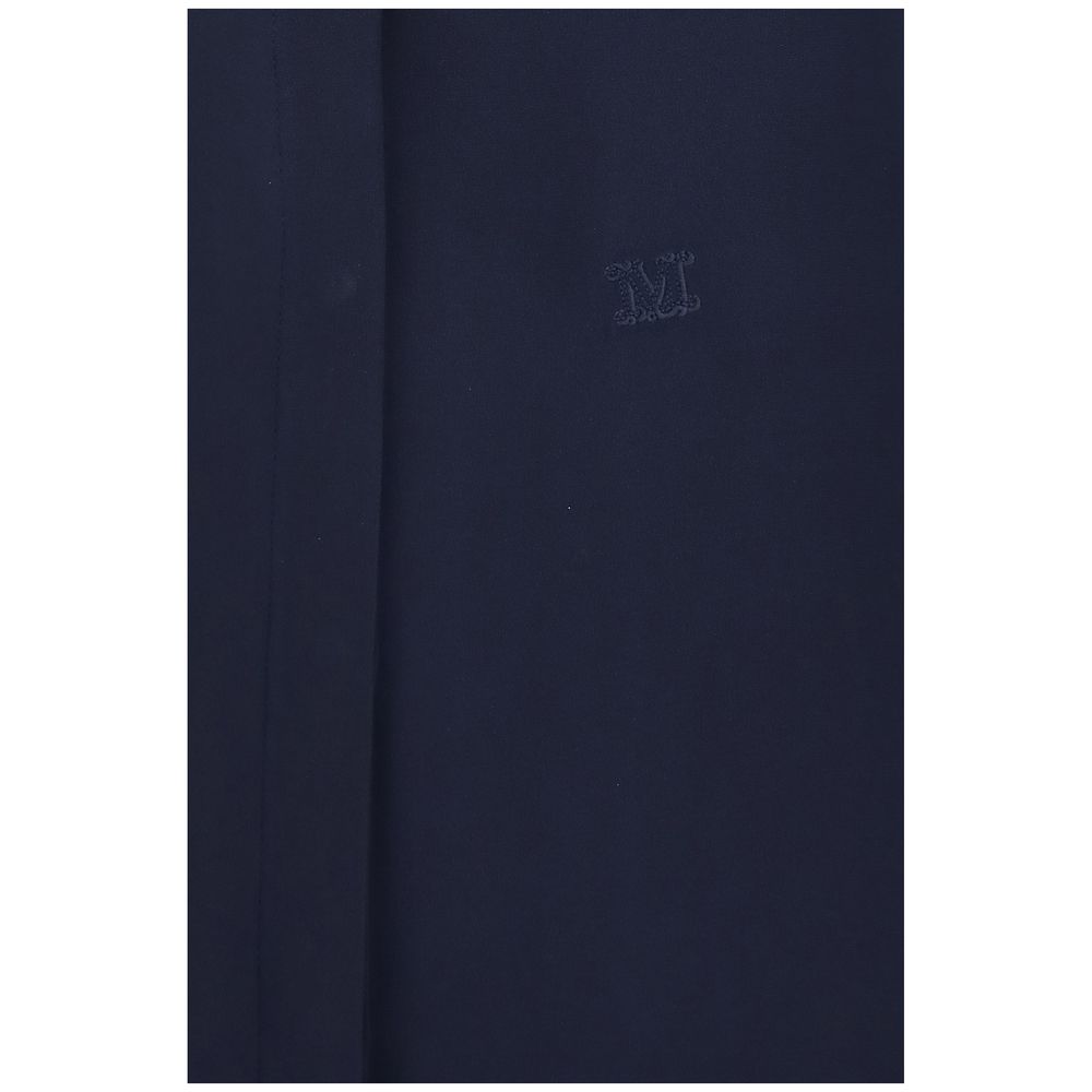 Max Mara Blue Silk Shirt Max Mara