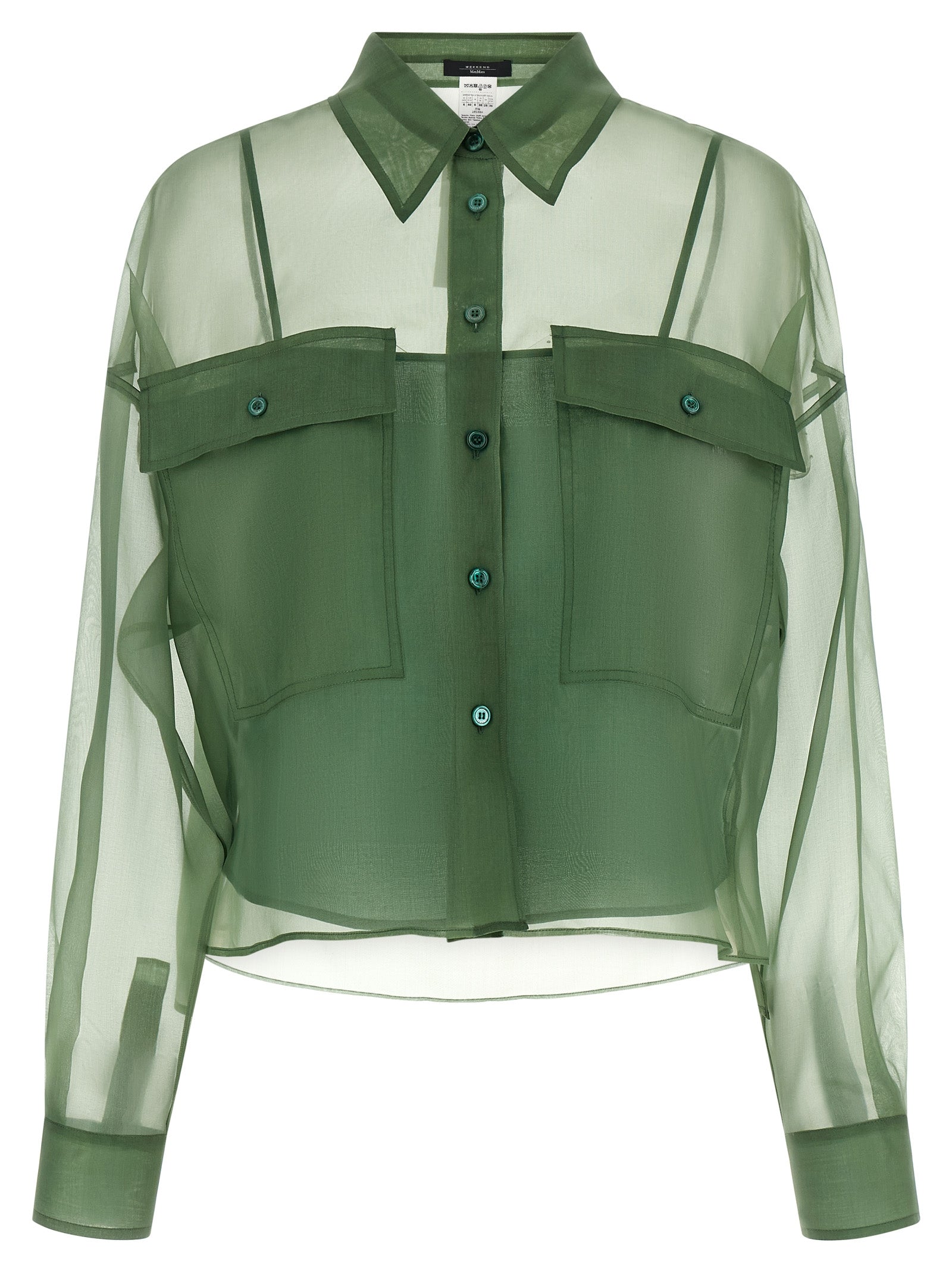 Max Mara Bicolor Cotton Blouse Max Mara