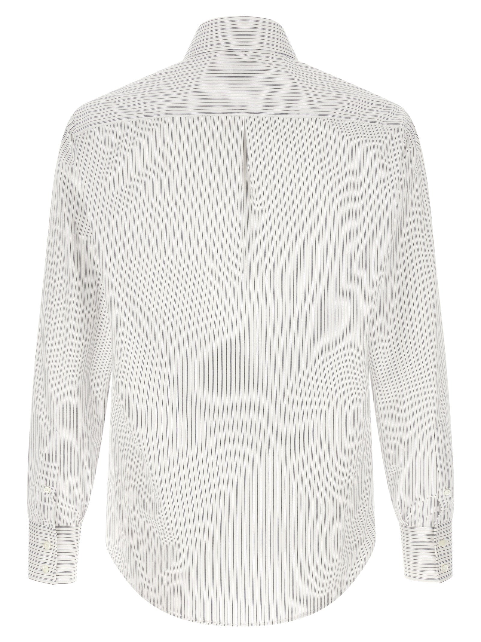 Brunello Cucinelli Blue Cotton Blouse Brunello Cucinelli
