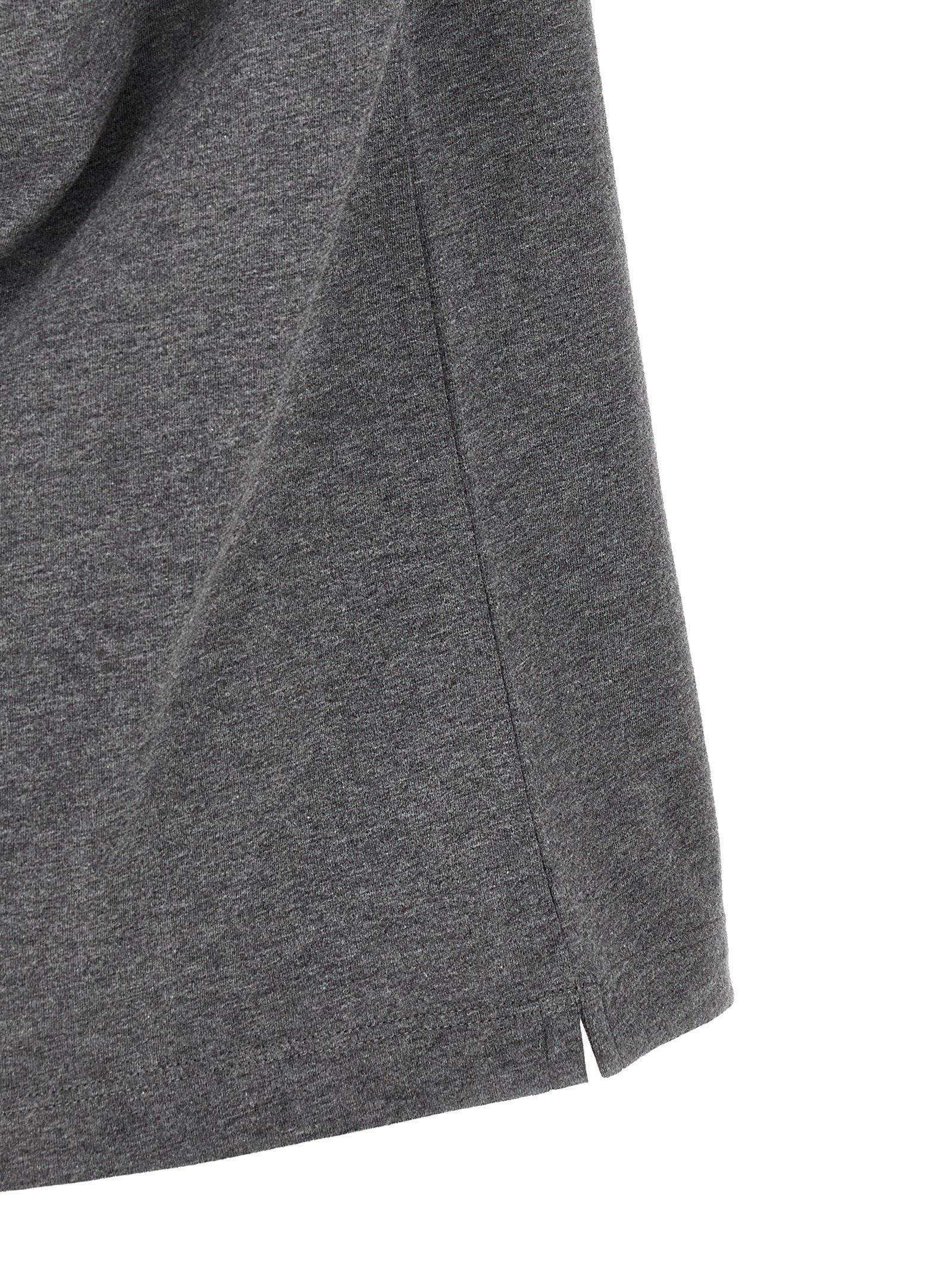Brunello Cucinelli Gray Cotton T-Shirt Brunello Cucinelli