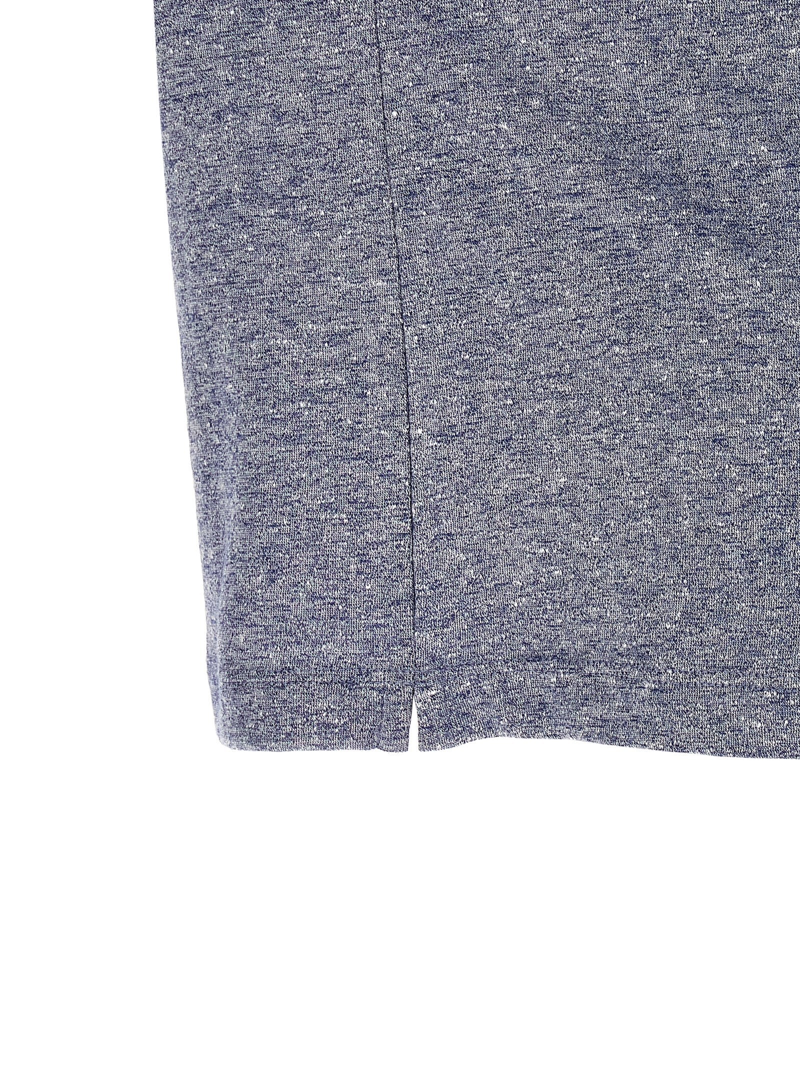 Brunello Cucinelli Blue Linen T-Shirt Brunello Cucinelli