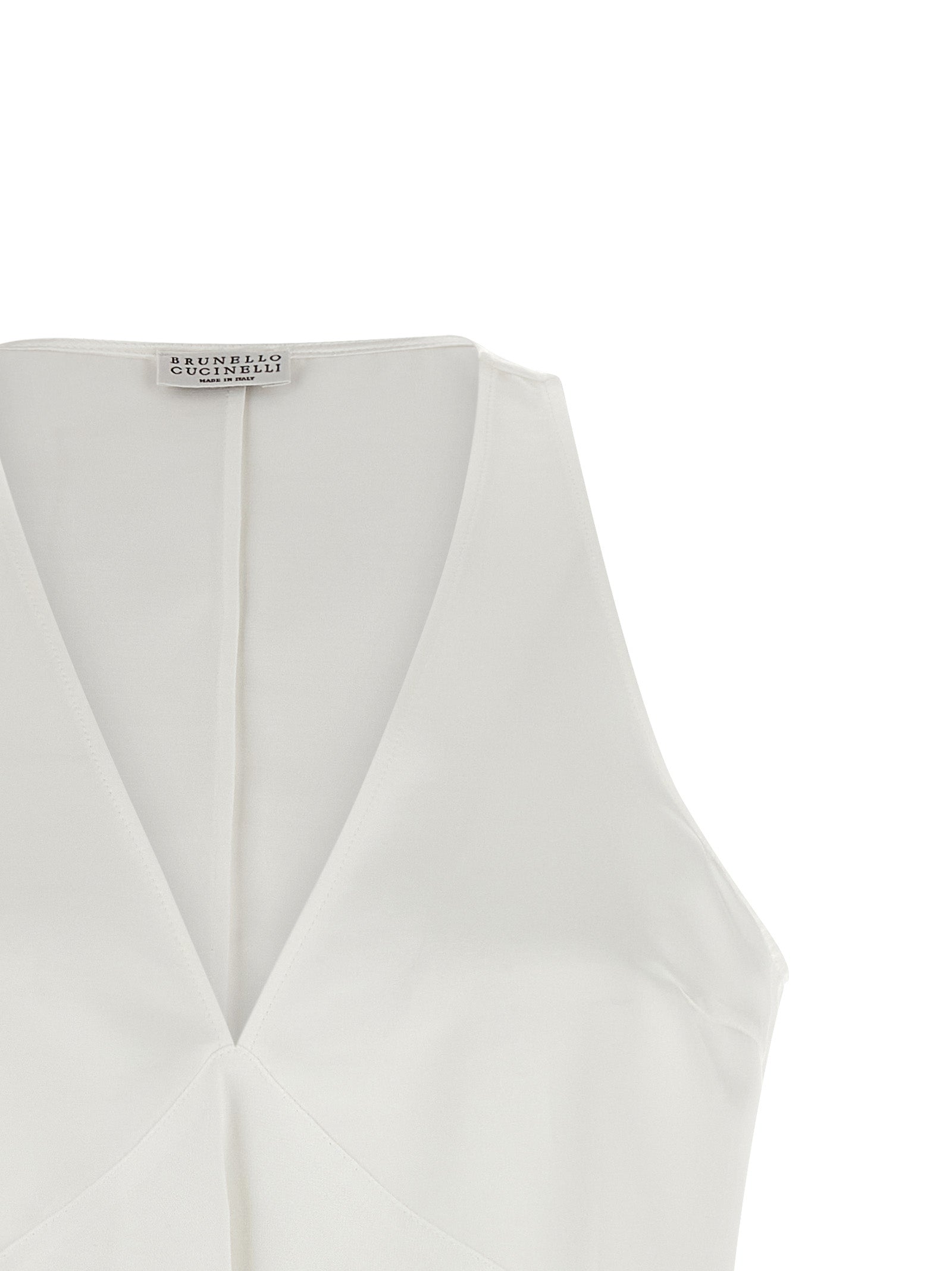 Brunello Cucinelli White Cotton Shirt Brunello Cucinelli