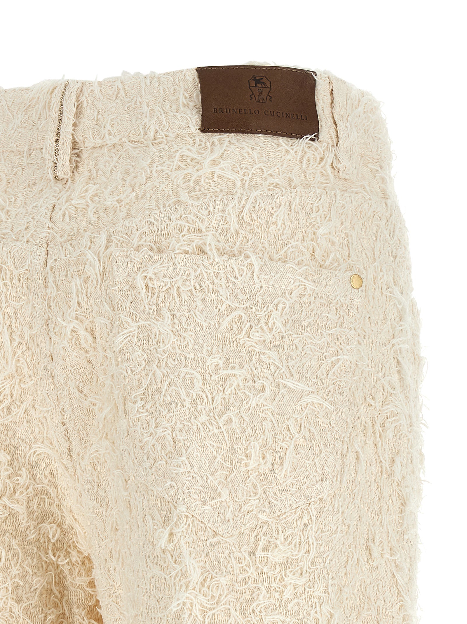 Brunello Cucinelli Beige Cotton Casual Pants Brunello Cucinelli