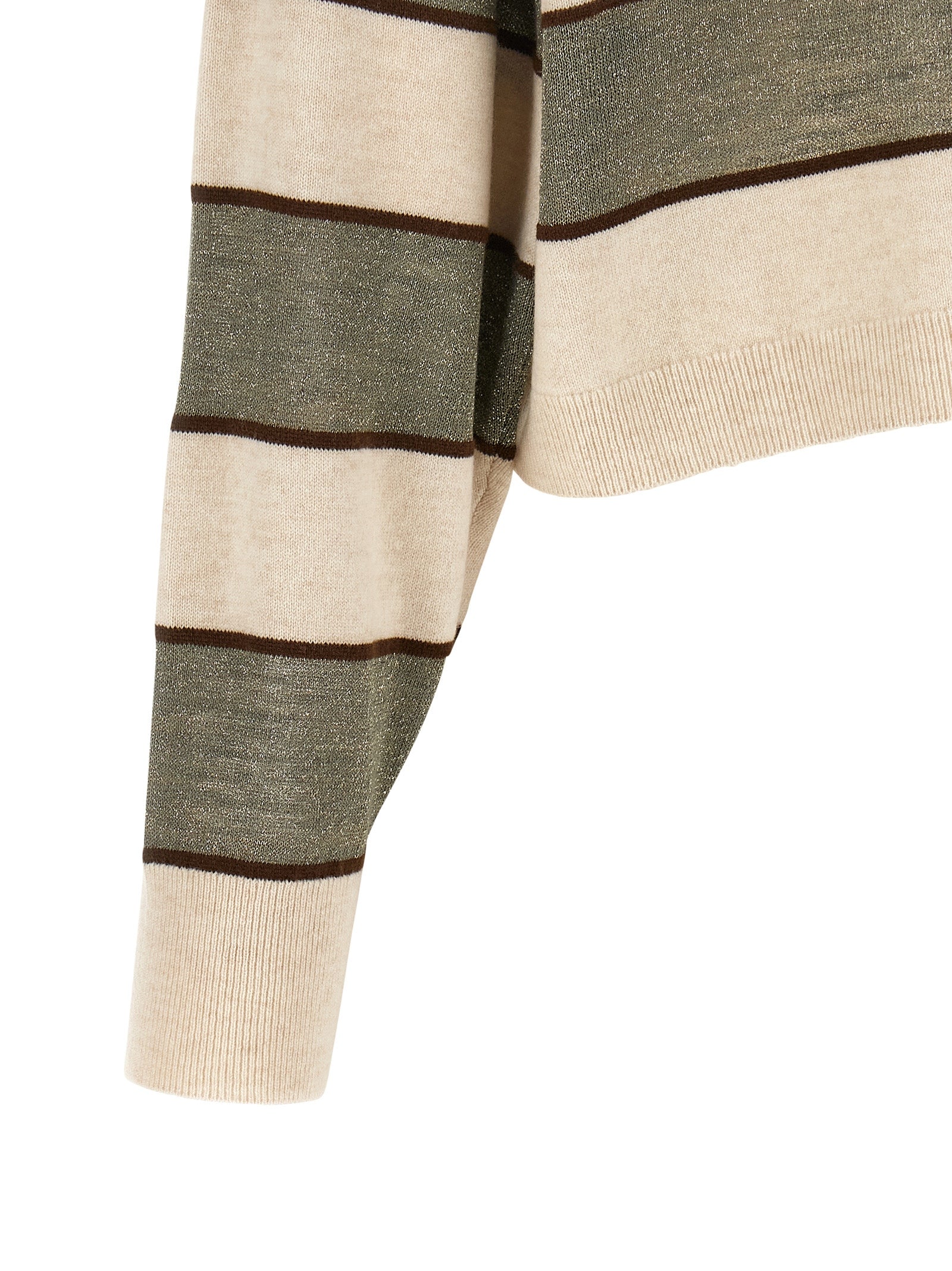 Brunello Cucinelli Multicolor Virgin Wool Polo Shirt Brunello Cucinelli