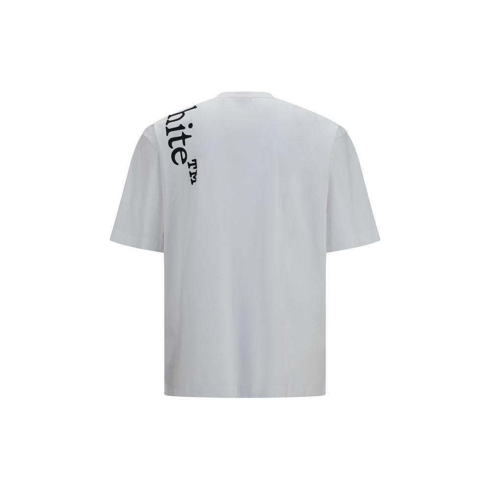 Off-White White Cotton T-Shirt Off-White