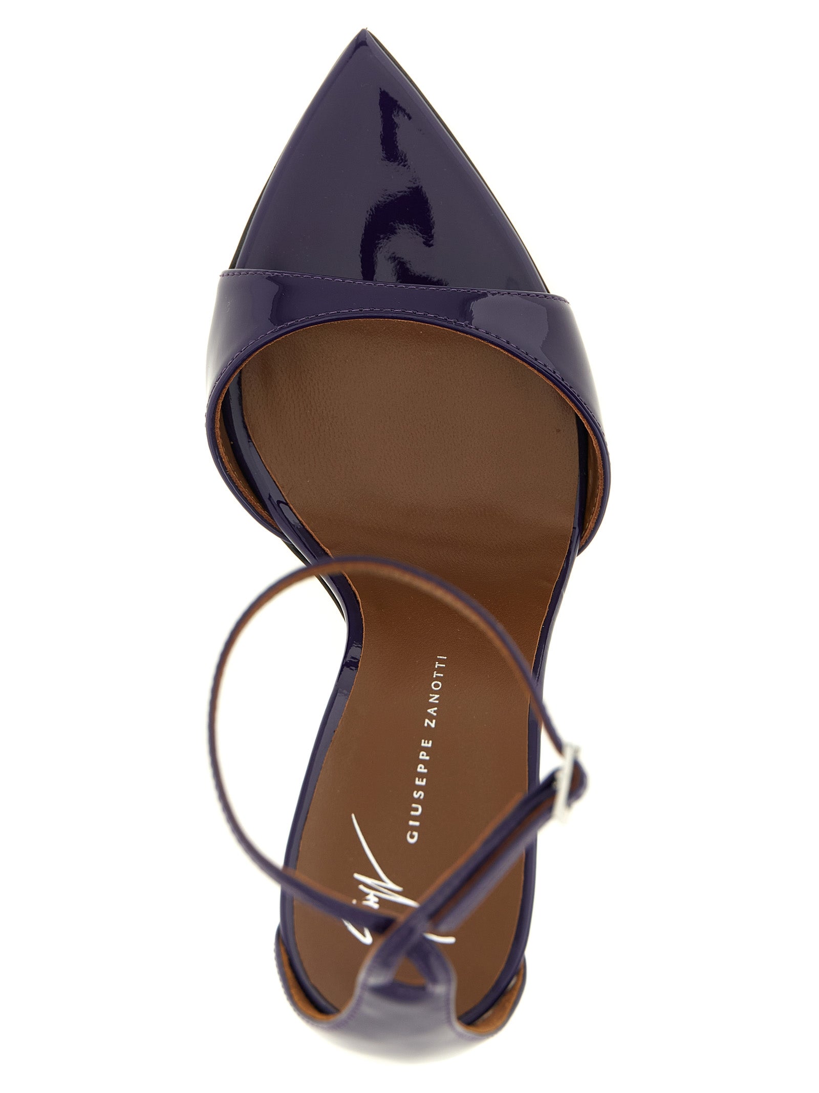 Giuseppe Zanotti Purple Calfskin Stiletto Heel Sandals Giuseppe Zanotti